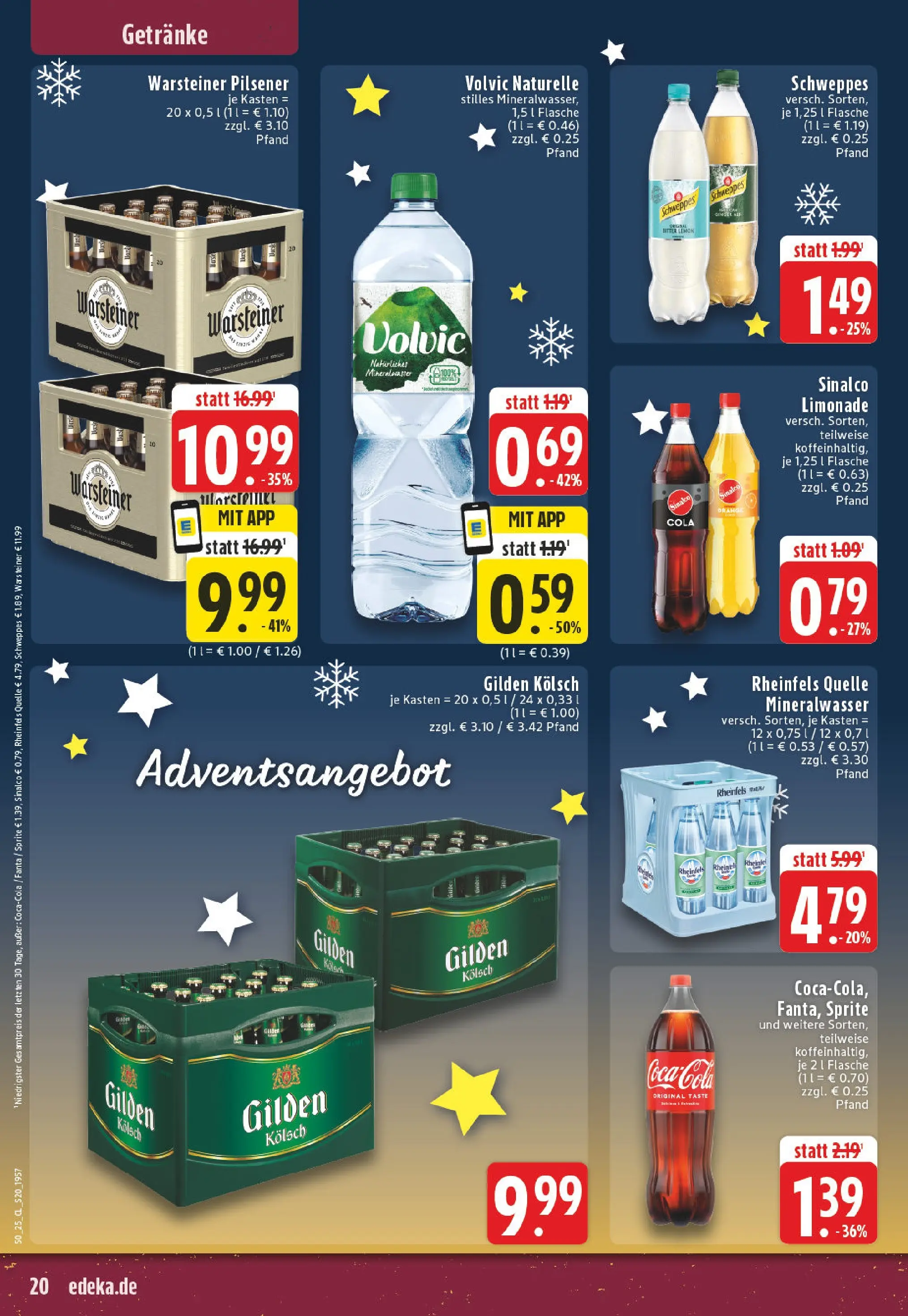 Edeka prospekt Leverkusen-Schlebusch	 (ab 07.12.2025) » Angebote Online | Seite: 20 | Produkte: Fanta, Sprite, Limonade, Schweppes
