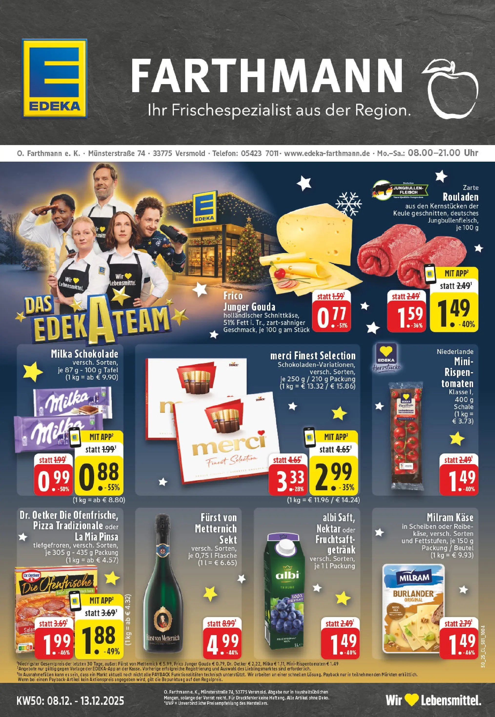 Edeka prospekt Versmold	 (ab 07.12.2025) » Angebote Online | Seite: 1