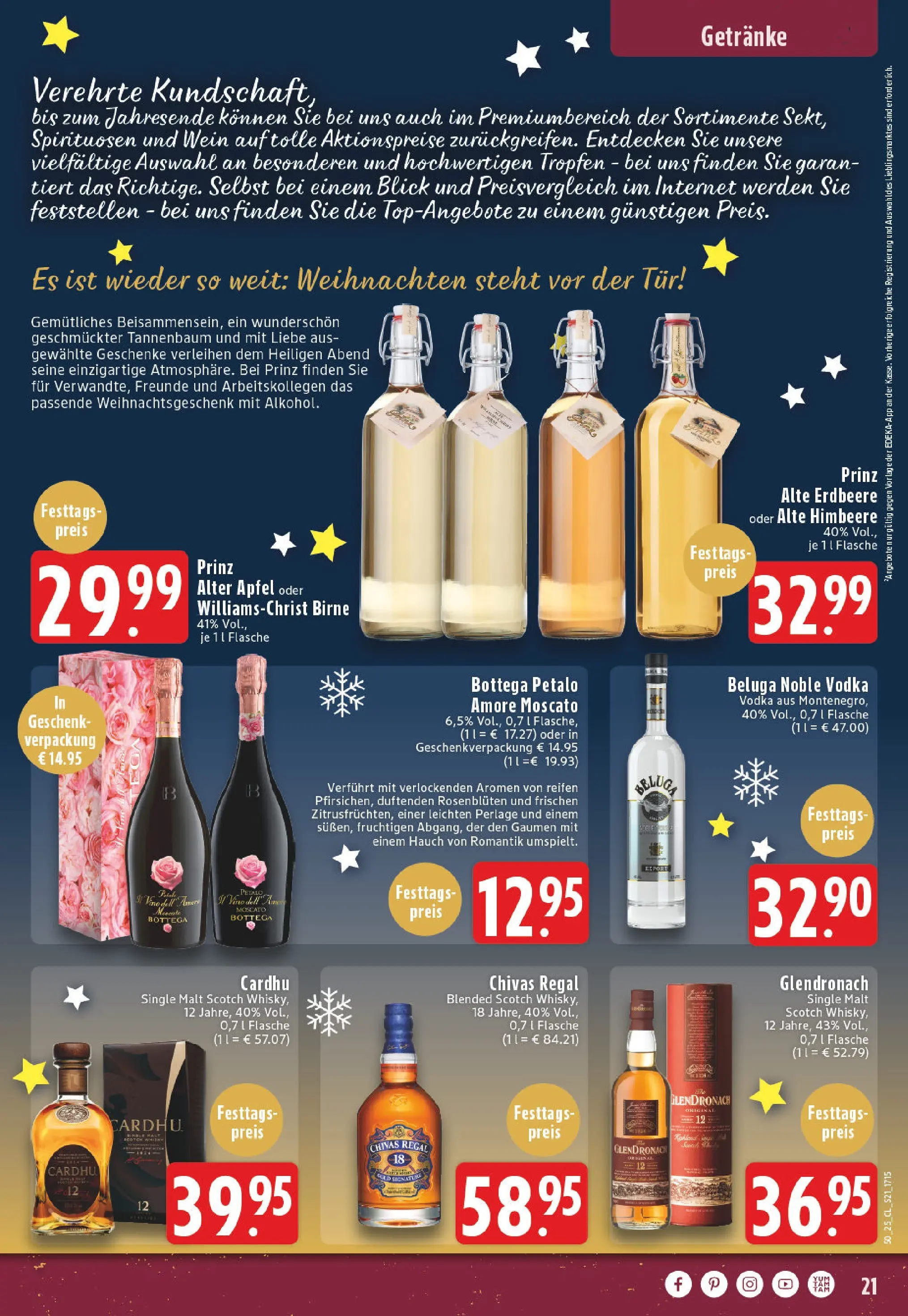 Edeka prospekt Lünen-Brambauer	 (ab 07.12.2025) » Angebote Online | Seite: 21 | Produkte: Regal, Himbeere, Wein, Vodka