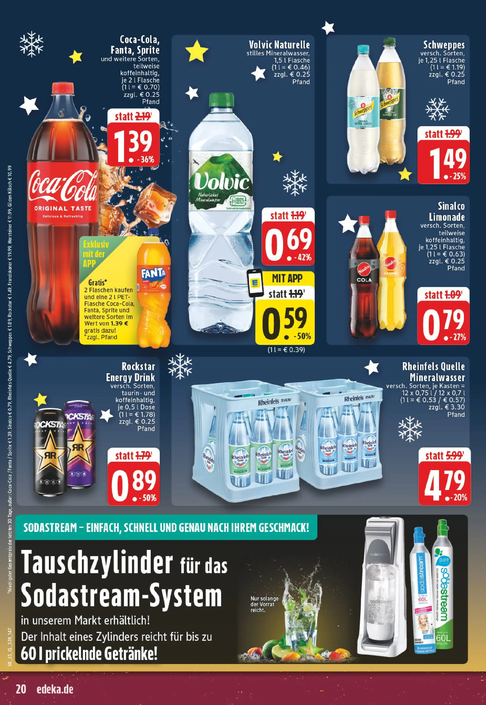 Edeka prospekt Bornheim-Walberberg	 (ab 07.12.2025) » Angebote Online | Seite: 20 | Produkte: Sinalco, Energy, Rockstar, Sodastream