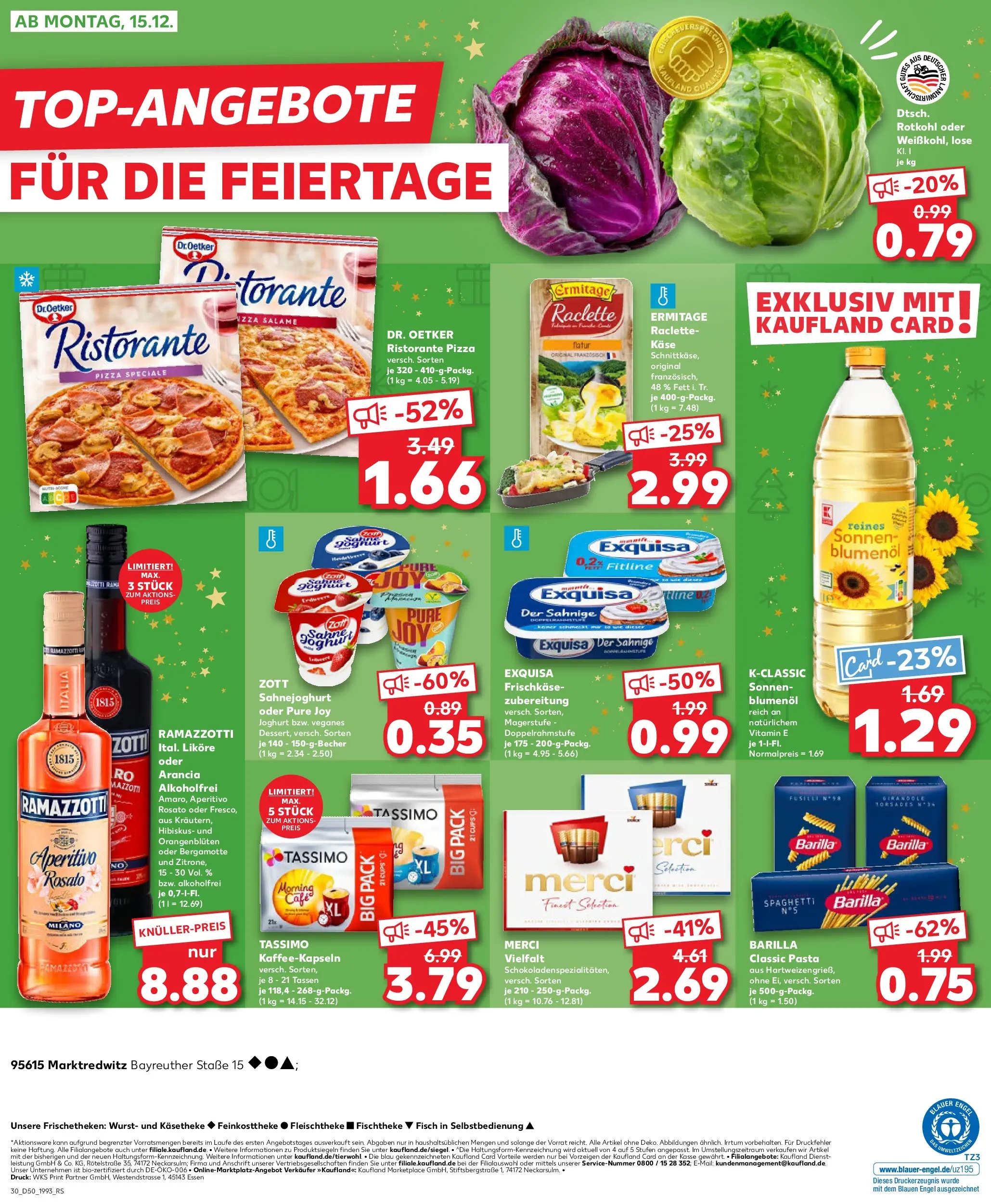 Prospekt Kaufland ab 11.12.2025 » Angebote Online zum Blättern | Seite: 30 | Produkte: Käse, Joghurt, Exquisa, Pizza