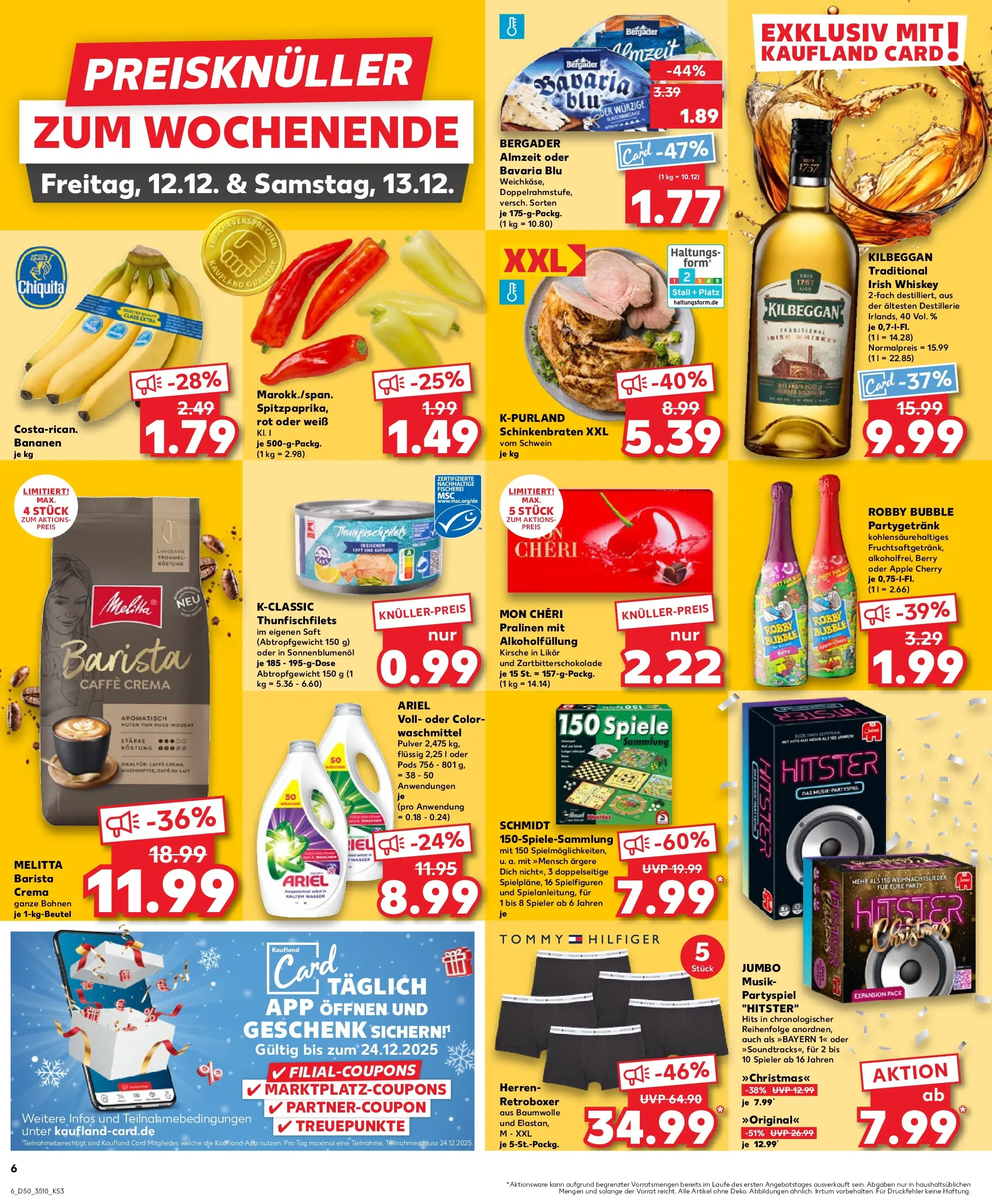 Prospekt Kaufland ab 11.12.2025 » Angebote Online zum Blättern | Seite: 6 | Produkte: Ariel, Sonnenblumenol, Likör, Mon cheri