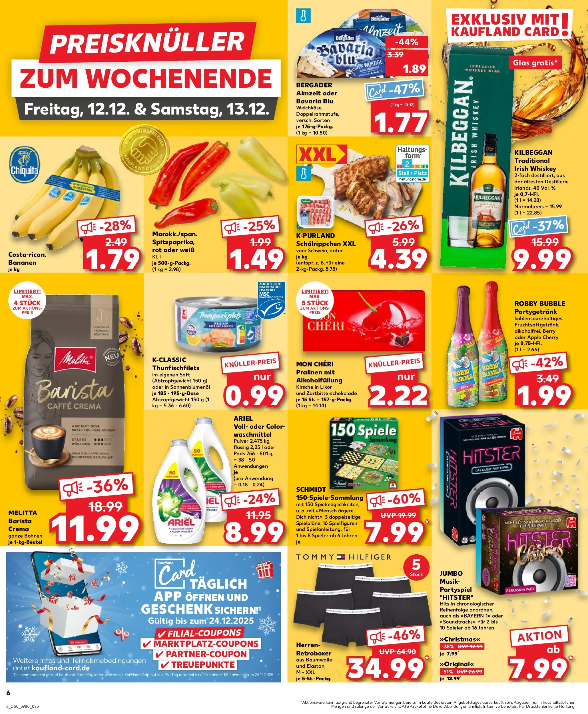 Prospekt Kaufland ab 11.12.2025 » Angebote Online zum Blättern | Seite: 6 | Produkte: Melitta, Likör, Apple, Wasser
