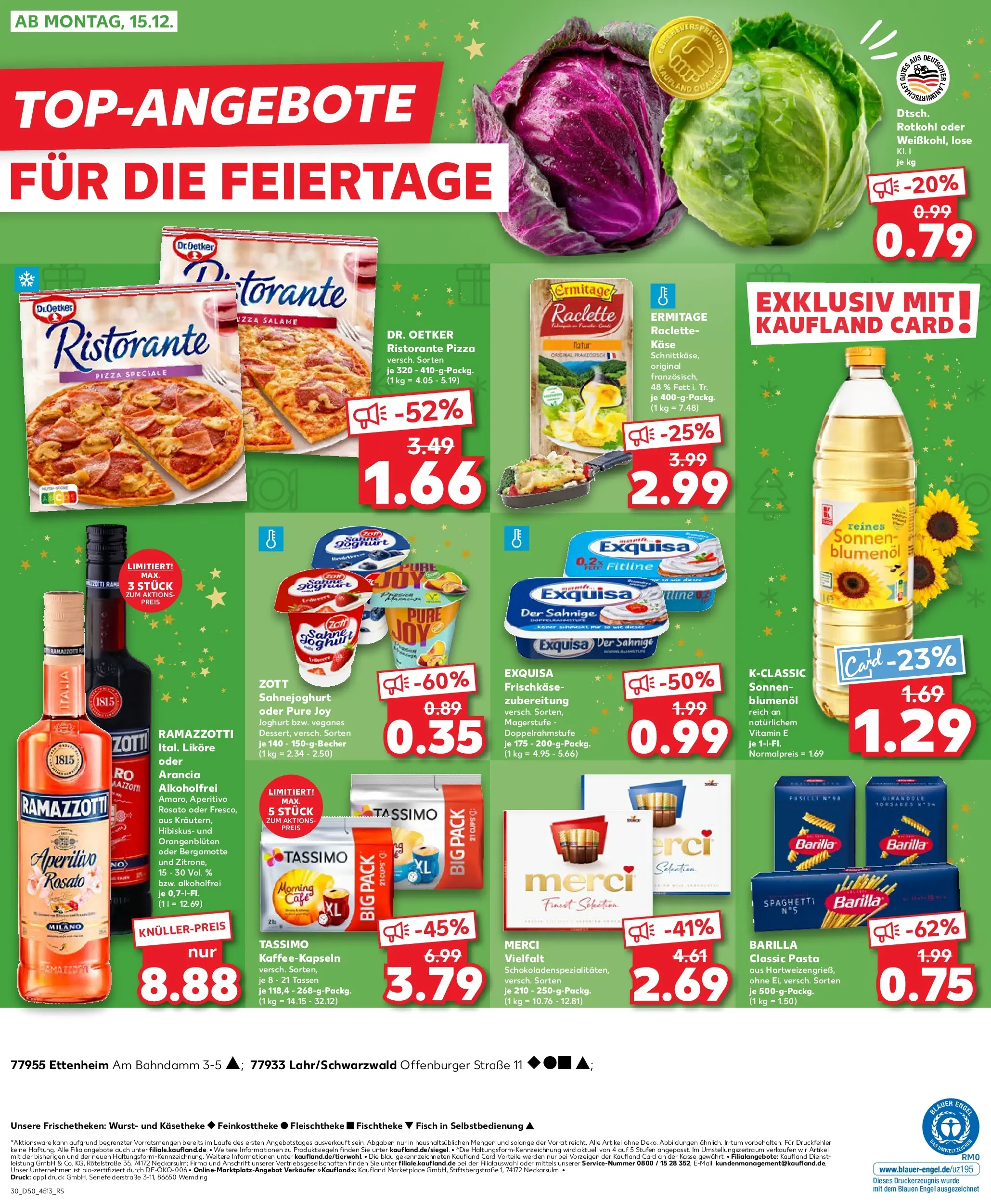 Prospekt Kaufland ab 11.12.2025 » Angebote Online zum Blättern | Seite: 30 | Produkte: Ristorante, Pizza, Raclette, Tassimo