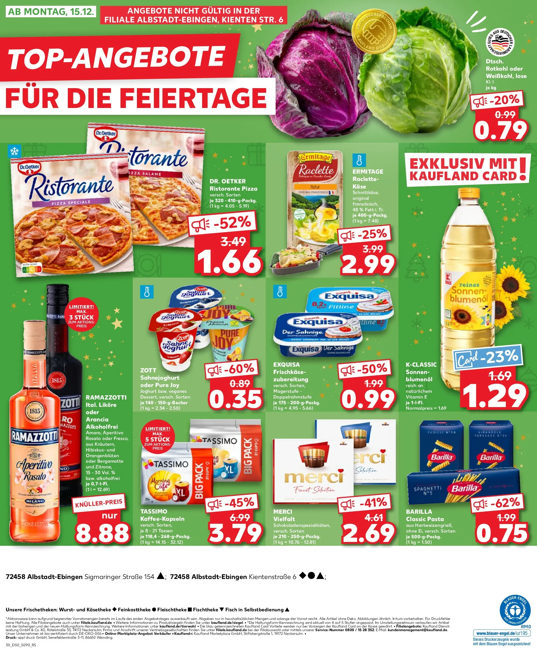 Prospekt Kaufland ab 11.12.2025 » Angebote Online zum Blättern | Seite: 30 | Produkte: Top, Ristorante, Merci, Pizza