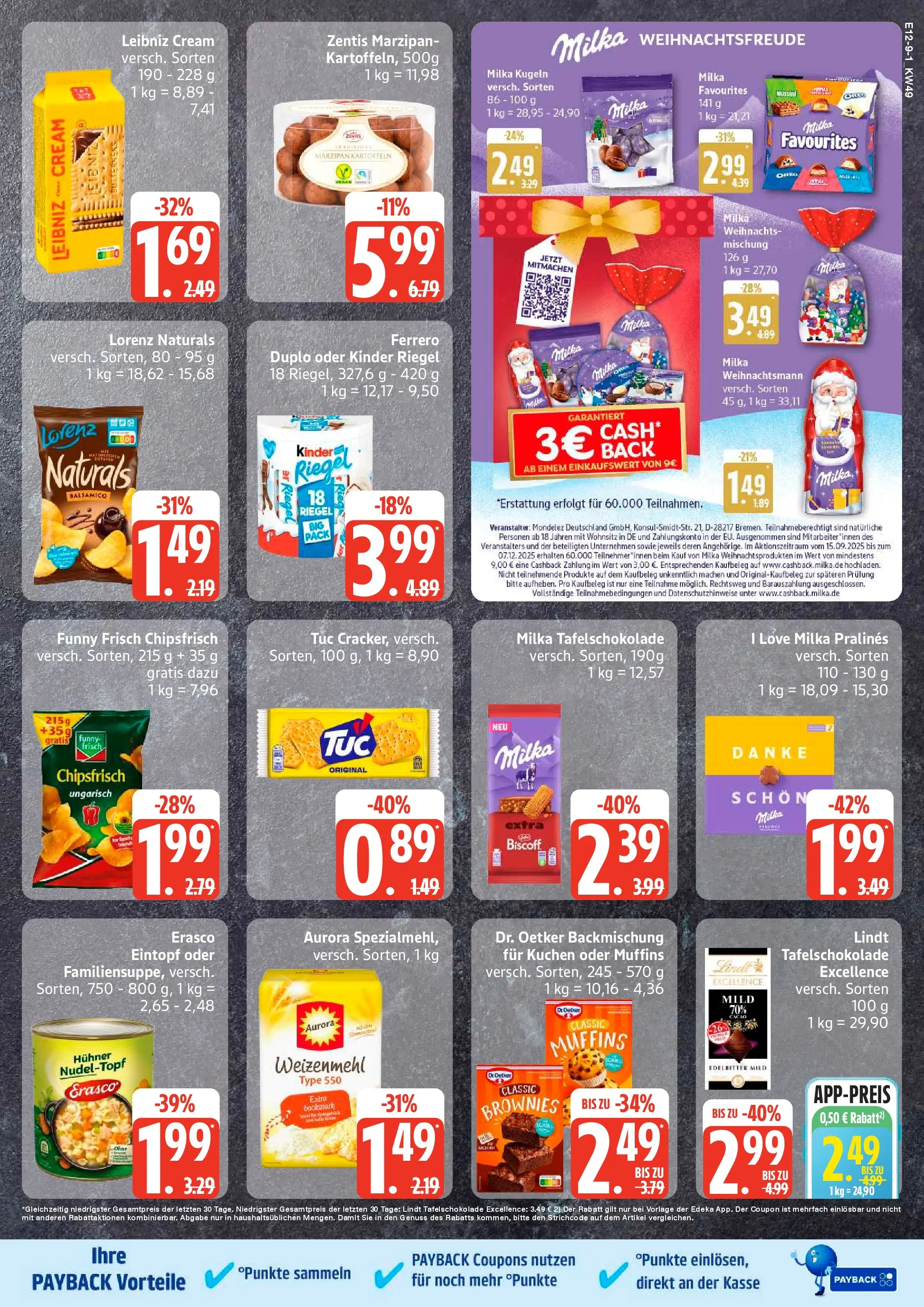 Edeka prospekt Bargteheide	 (ab 01.12.2025) » Angebote Online | Seite: 9 | Produkte: Balsamico, Funny frisch, Lindt, Kuchen