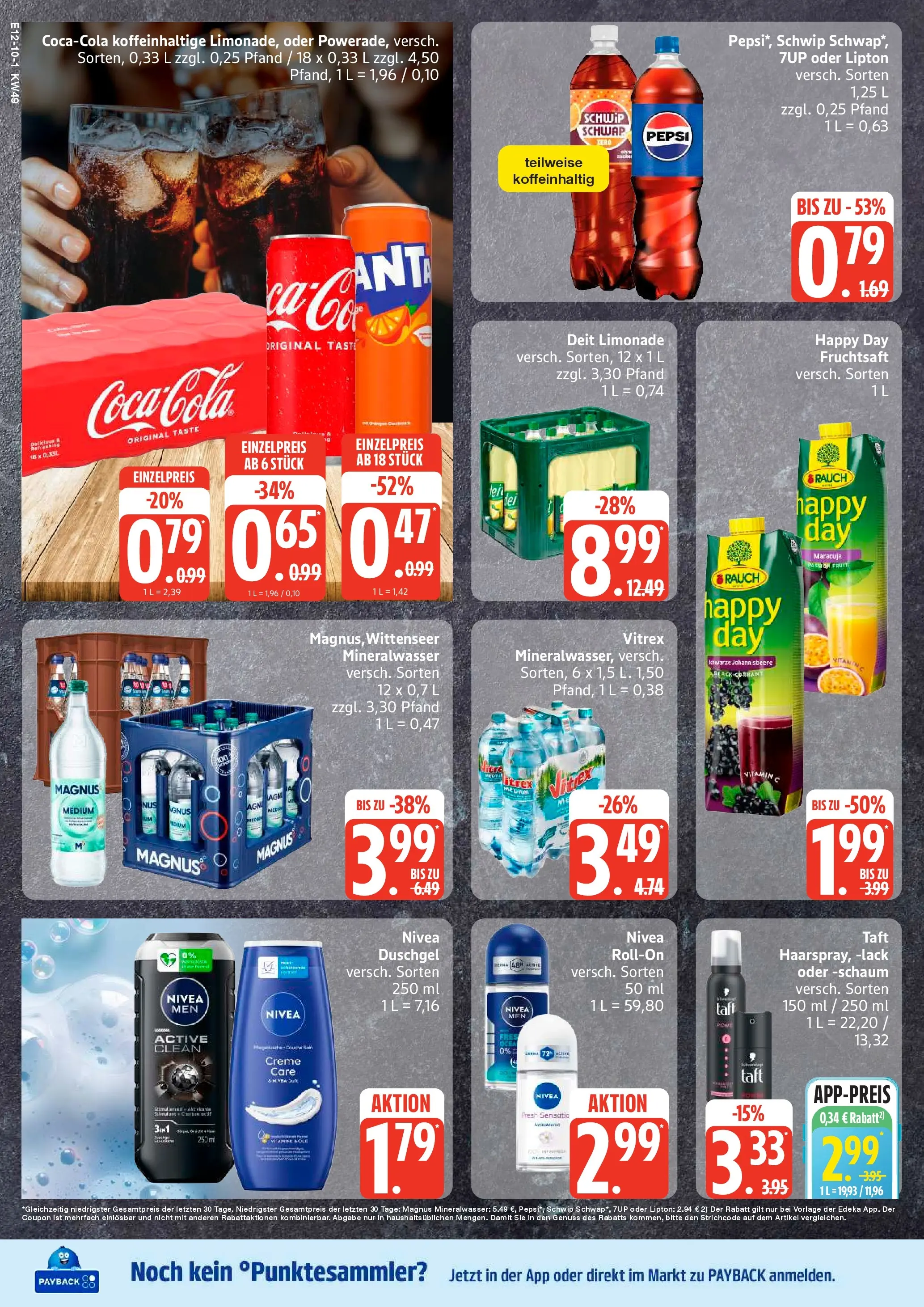 Edeka prospekt Bargteheide	 (ab 01.12.2025) » Angebote Online | Seite: 10 | Produkte: Duft, Mineralwasser, Creme, Shower Gel