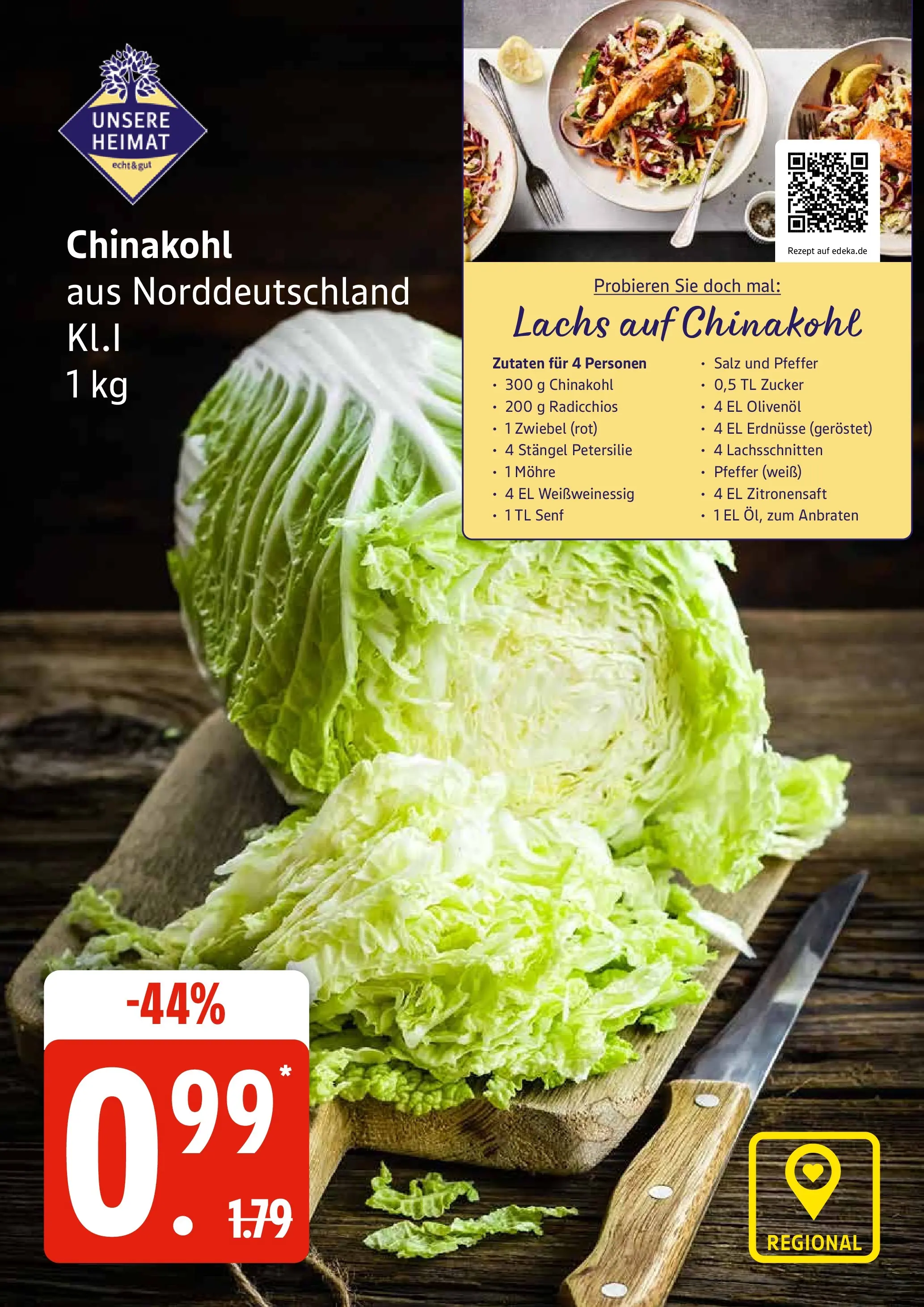 Edeka prospekt Ratzeburg	 (ab 01.12.2025) » Angebote Online | Seite: 32 | Produkte: Erdnüsse, Olivenol, Lachs, Chinakohl
