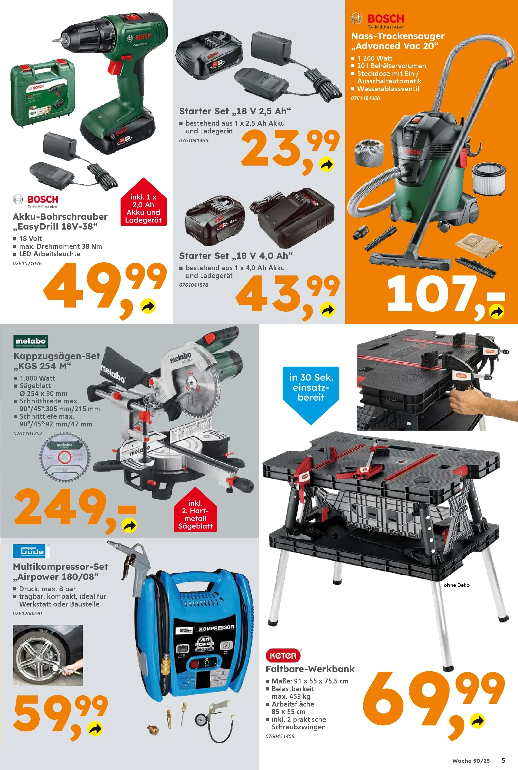 Globus Baumarkt prospekt Simmern	 (ab 07.12.2025) zum Blättern | Seite: 5 | Produkte: Bosch, Steckdose, Ladegerät