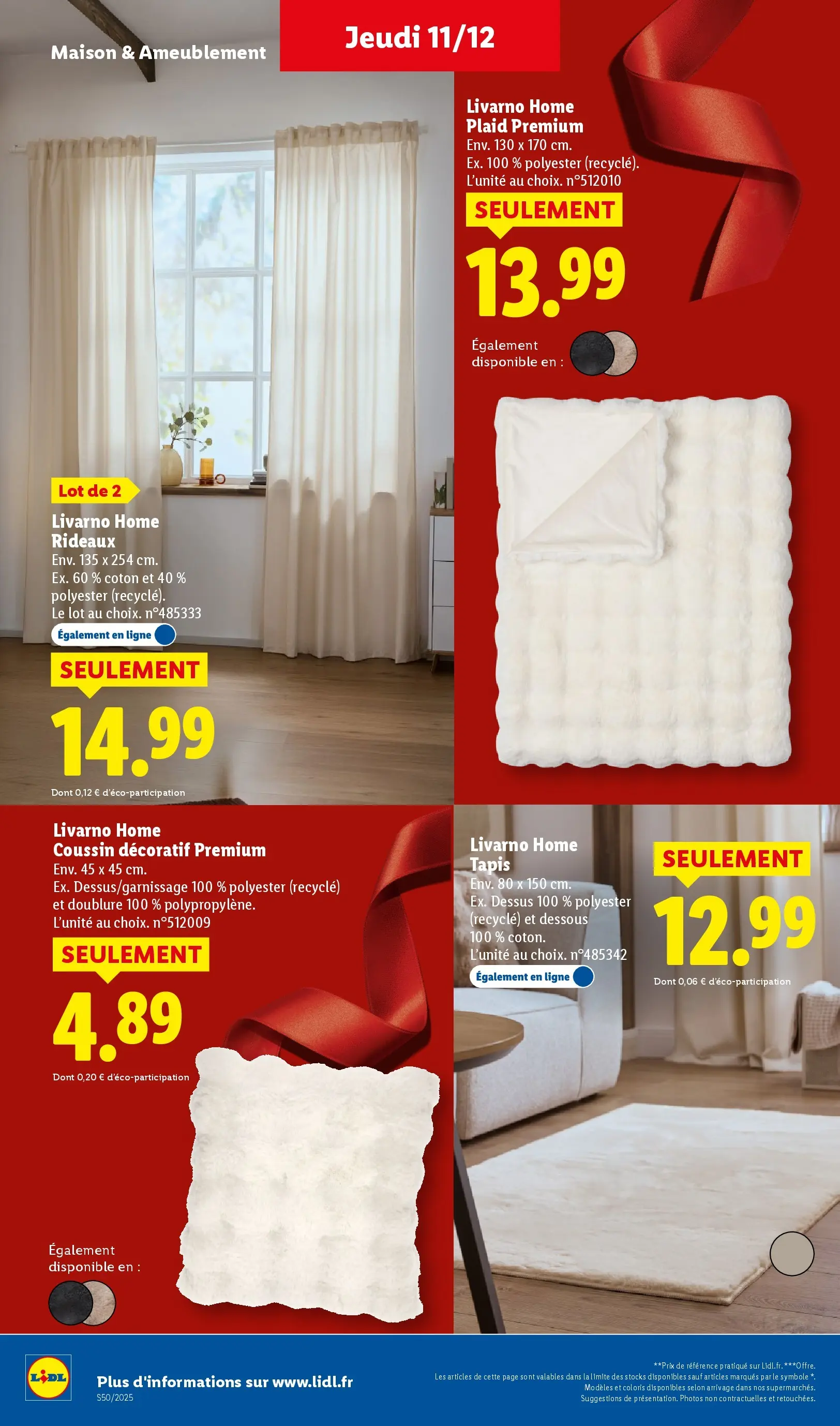 Catalogue LIDL du 10/12/2025 | Promo prospectus en ligne | Page: 48 Catalogue LIDL du 10/12/2025 | Promo prospectus en ligne | Page: 48