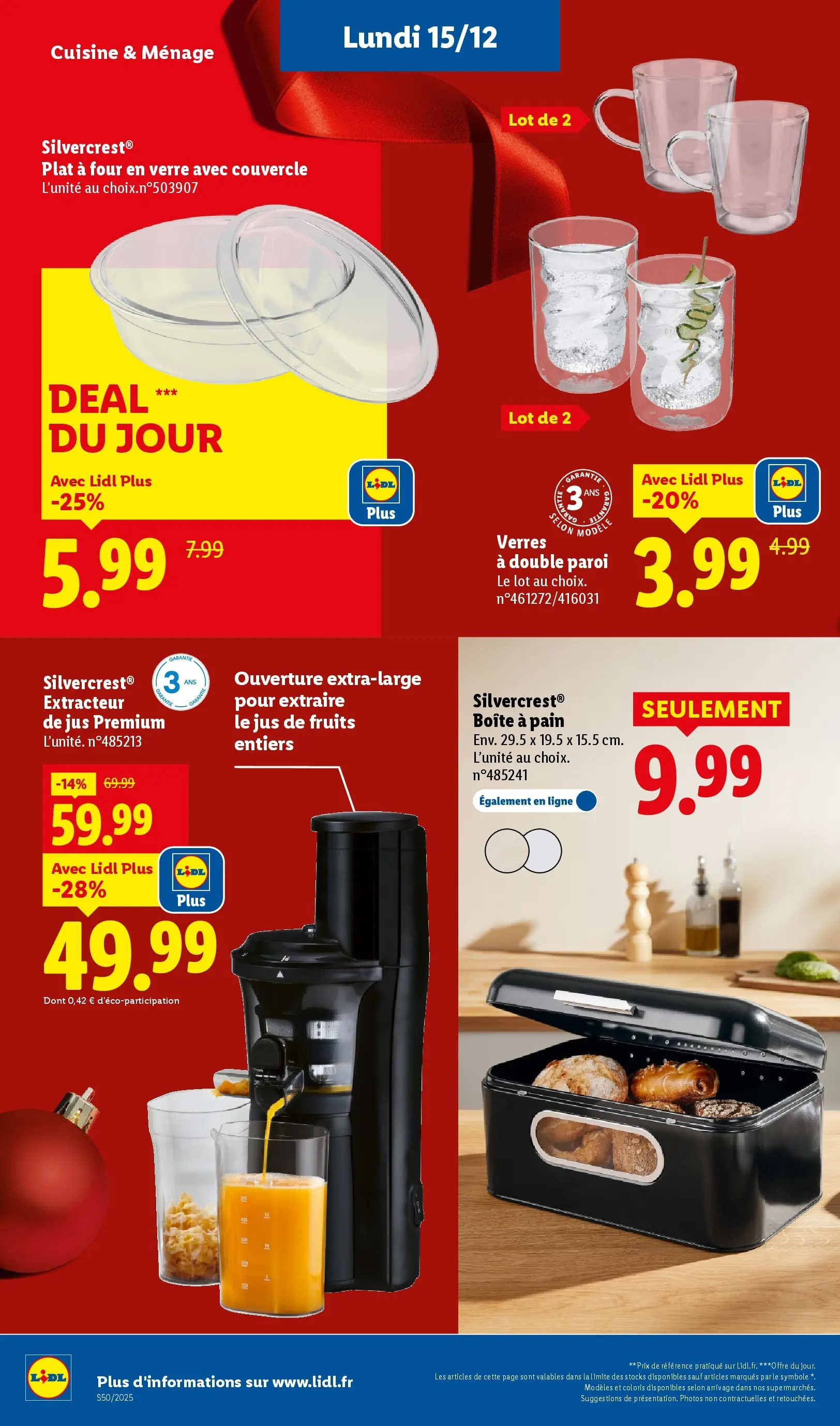 Catalogue LIDL du 10/12/2025 | Promo prospectus en ligne | Page: 74 Catalogue LIDL du 10/12/2025 | Promo prospectus en ligne | Page: 74