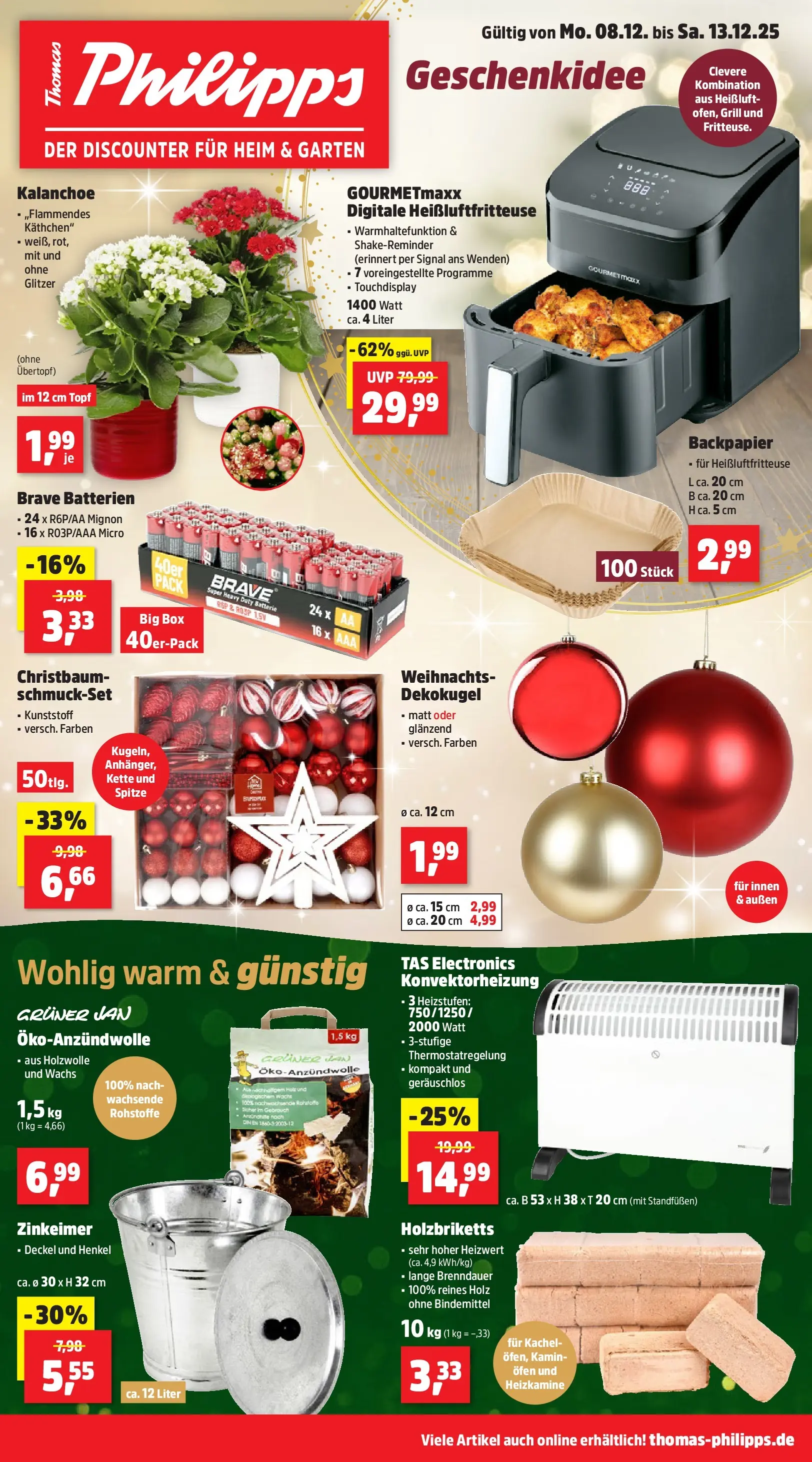 Thomas Philipps - Thomas Philipps: Aktuelle Angebote (ab 07.12.2025) zum Blättern | Seite: 5 | Produkte: Grill, Kamin, Batterien, Heißluftfritteuse