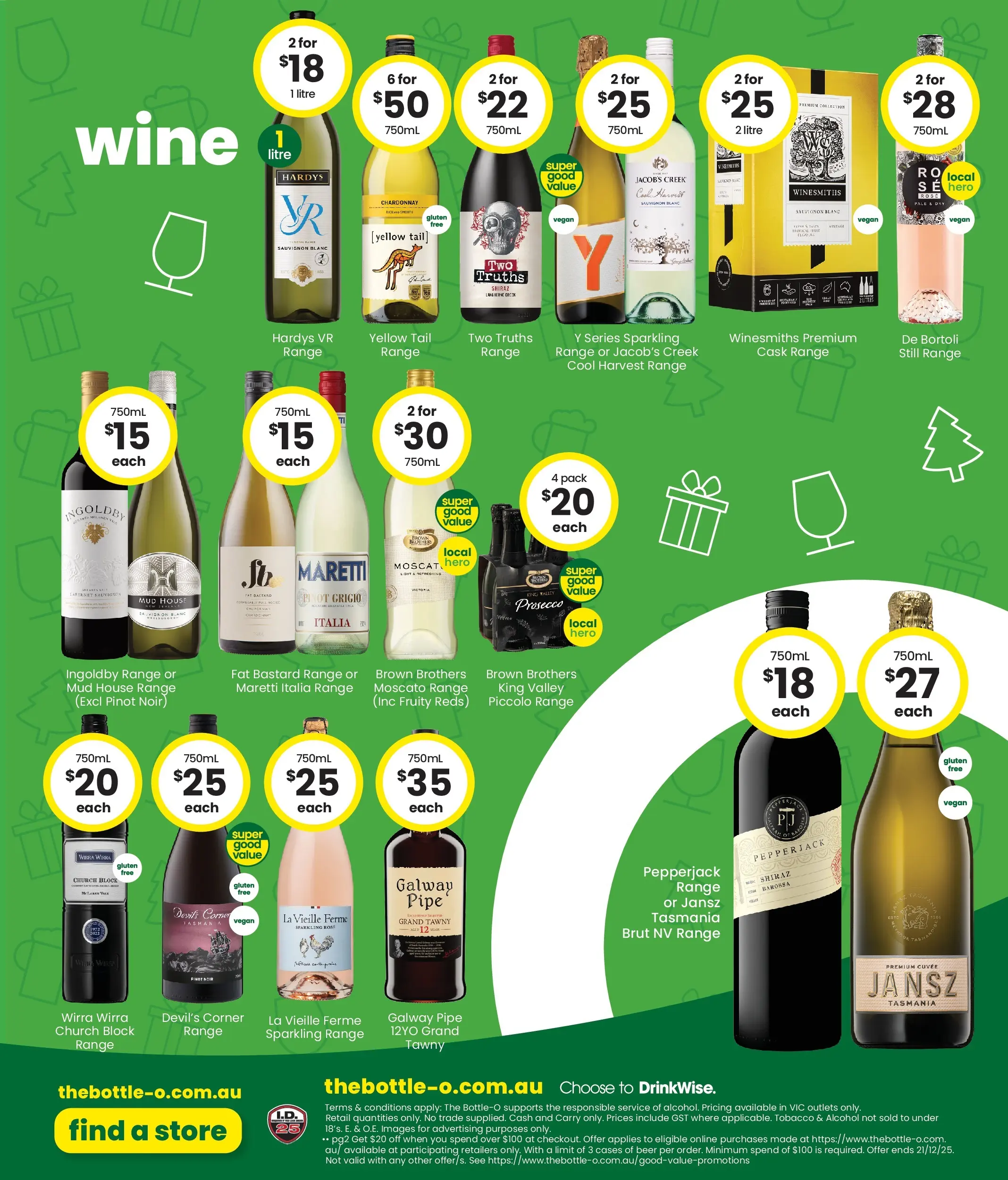 The Bottle-O - Good Value Booze, In Good Value Wrapping 08/12 - 07/12/2025 > weekly / monthly specials | Page: 8 | Products: Wine, Beer
