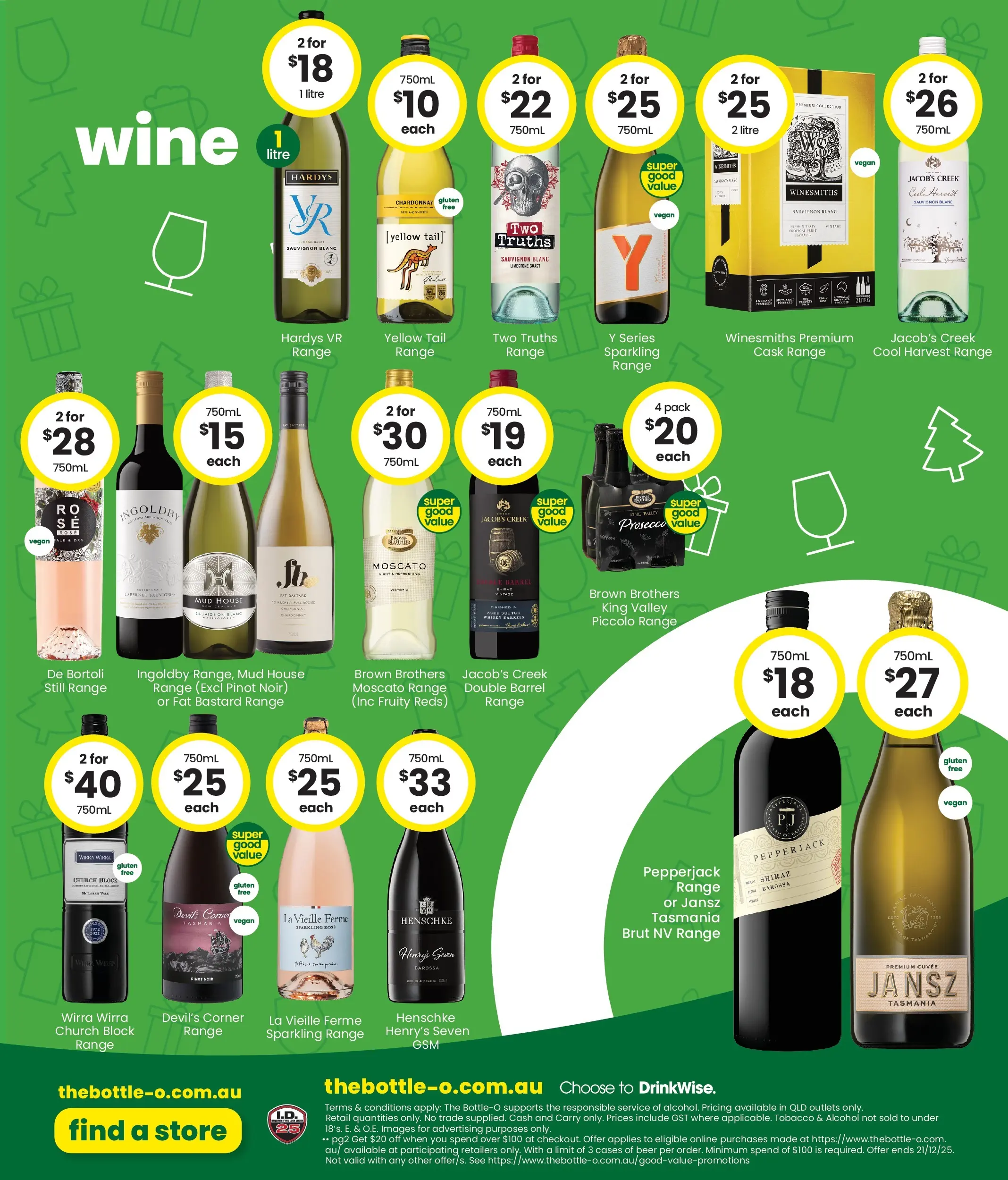 The Bottle-O Catalogue Wondunna, Maryborough, Bli Bli - 08/12/2025 > weekly / monthly specials | Page: 8 | Products: Wine, Beer