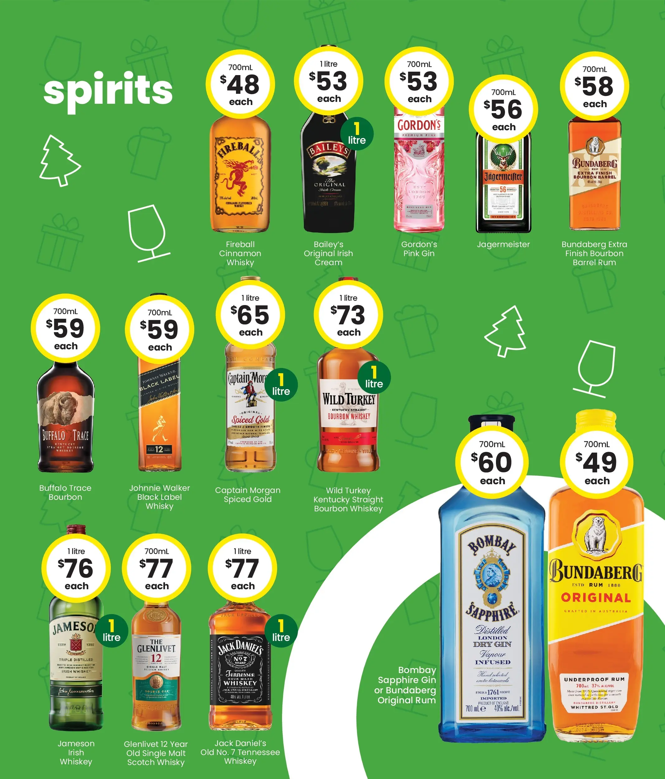 The Bottle-O Catalogue Charleville, Collinsville, Thursday Island - 08/12/2025 > weekly / monthly specials | Page: 5 | Products: Mask, Gin, Whiskey, Turkey