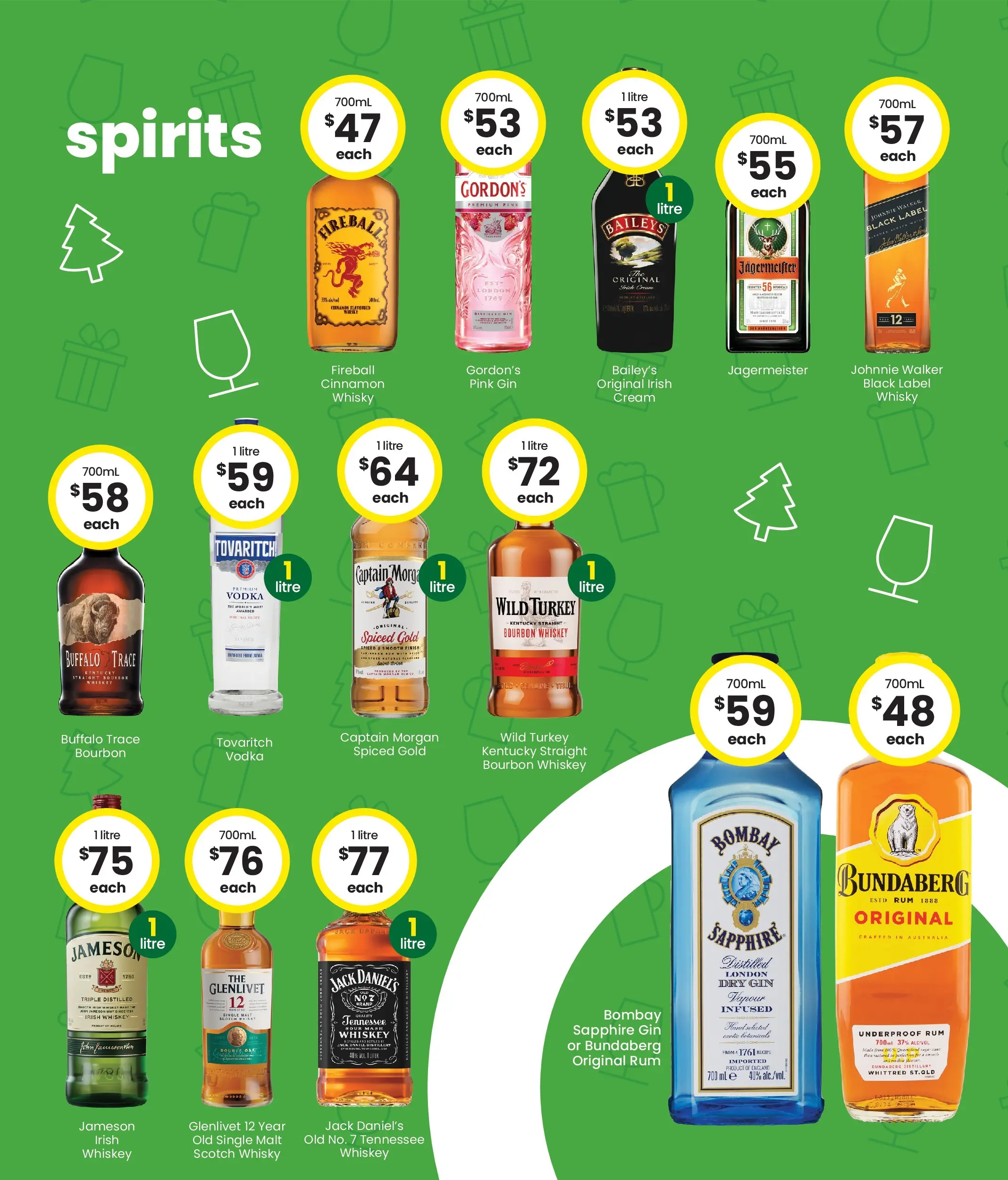 The Bottle-O - Good Value Booze, In Good Value Wrapping 08/12 - 07/12/2025 > weekly / monthly specials | Page: 5 | Products: Gin, Vodka, Scotch, Turkey