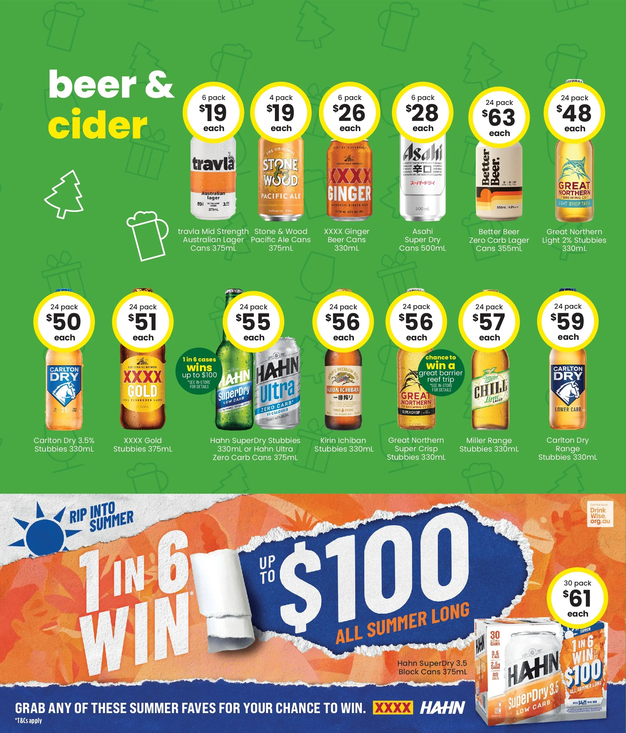 The Bottle-O Catalogue Katherine  - 08/12/2025 > weekly / monthly specials | Page: 4 | Products: Light, Ginger, Beer, Wood