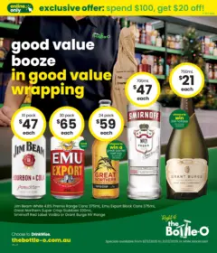 Preview of The Bottle-O Catalogue Meekatharra, Karratha, Souther Cross, Bremer Bay - valid from 08.12.2025