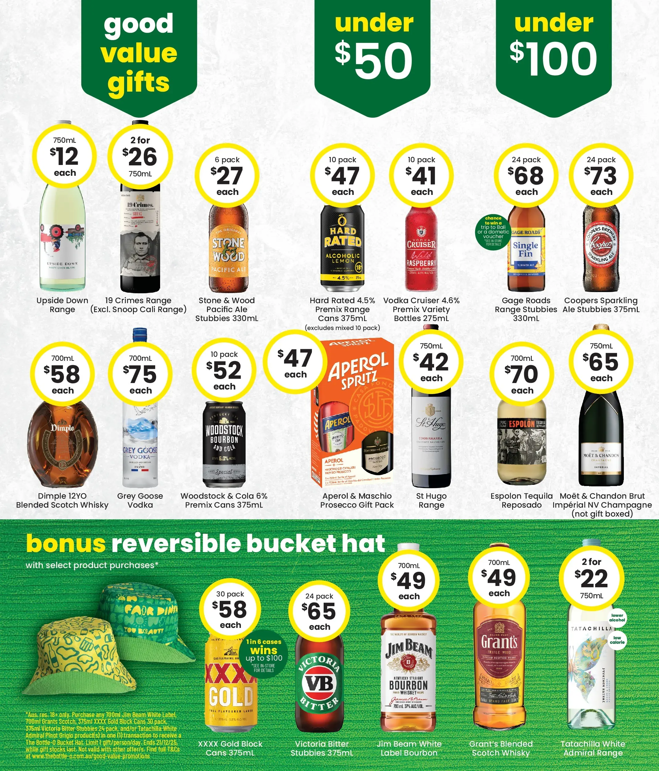 The Bottle-O Catalogue Meekatharra, Karratha, Souther Cross, Bremer Bay - 08/12/2025 > weekly / monthly specials | Page: 3 | Products: Bourbon, Whiskey, Raspberry, Hat