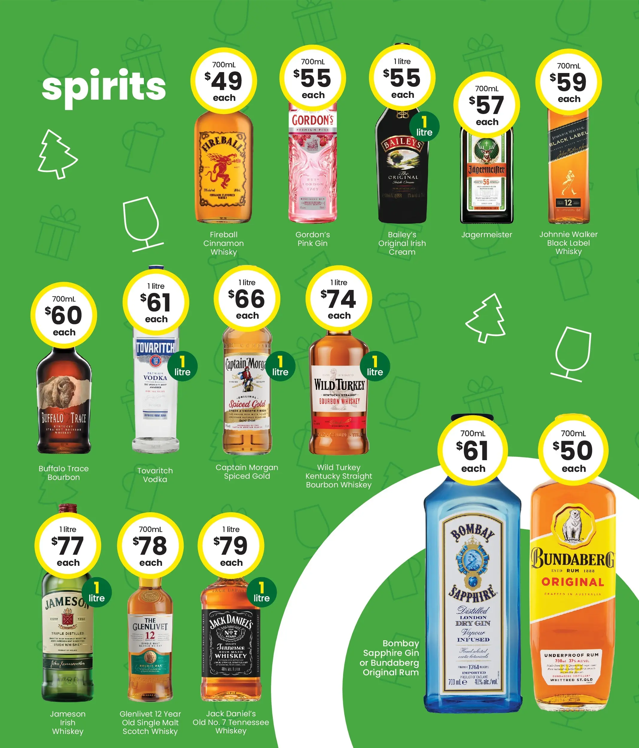 The Bottle-O Catalogue Meekatharra, Karratha, Souther Cross, Bremer Bay - 08/12/2025 > weekly / monthly specials | Page: 5 | Products: Cream, Whiskey, Rum, Turkey