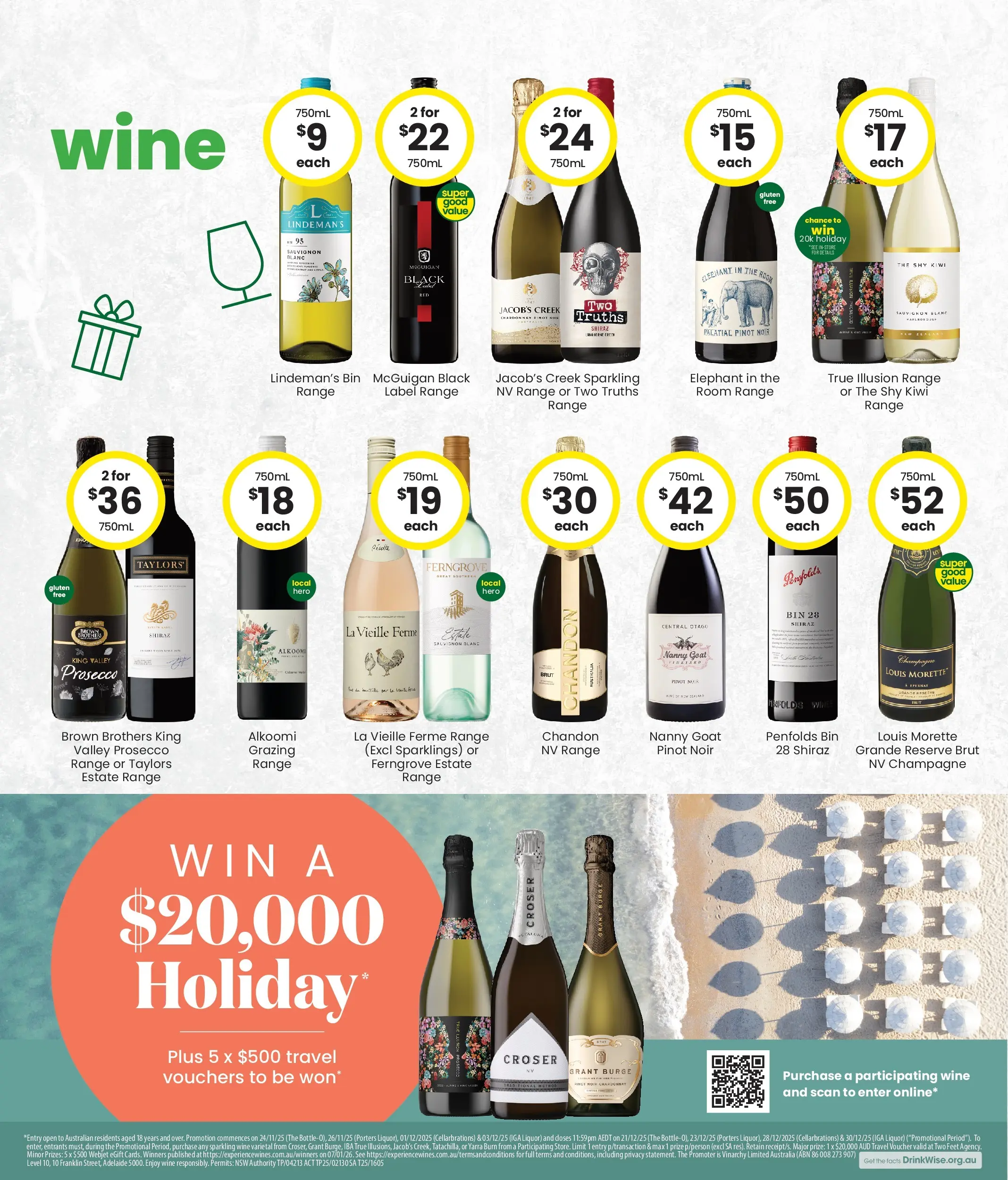 The Bottle-O Catalogue Meekatharra, Karratha, Souther Cross, Bremer Bay - 08/12/2025 > weekly / monthly specials | Page: 7 | Products: Wine
