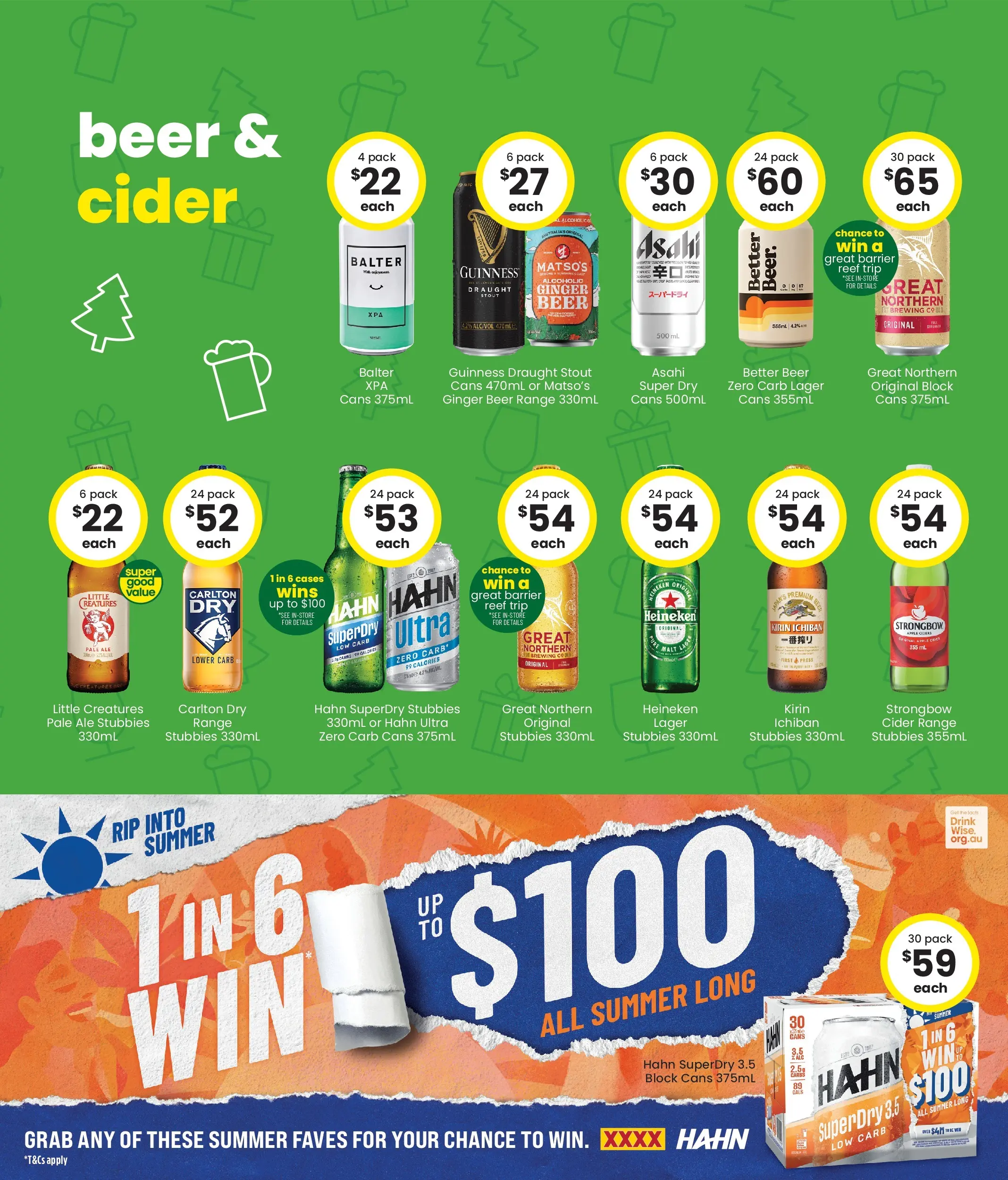 The Bottle-O Catalogue Wickham, Deniliquin, The Oaks - 08/12/2025 > weekly / monthly specials | Page: 4 | Products: Ginger, Beer