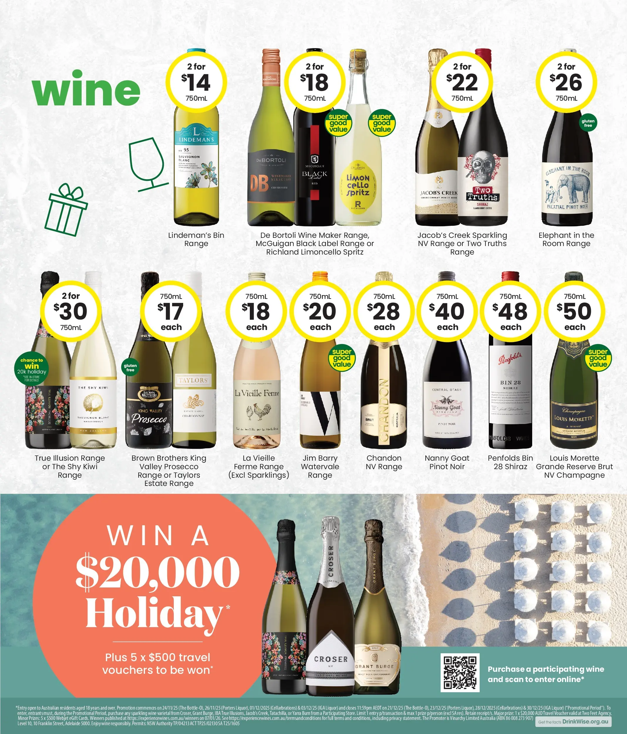 The Bottle-O Catalogue Wickham, Deniliquin, The Oaks - 08/12/2025 > weekly / monthly specials | Page: 7 | Products: Wine, Coat