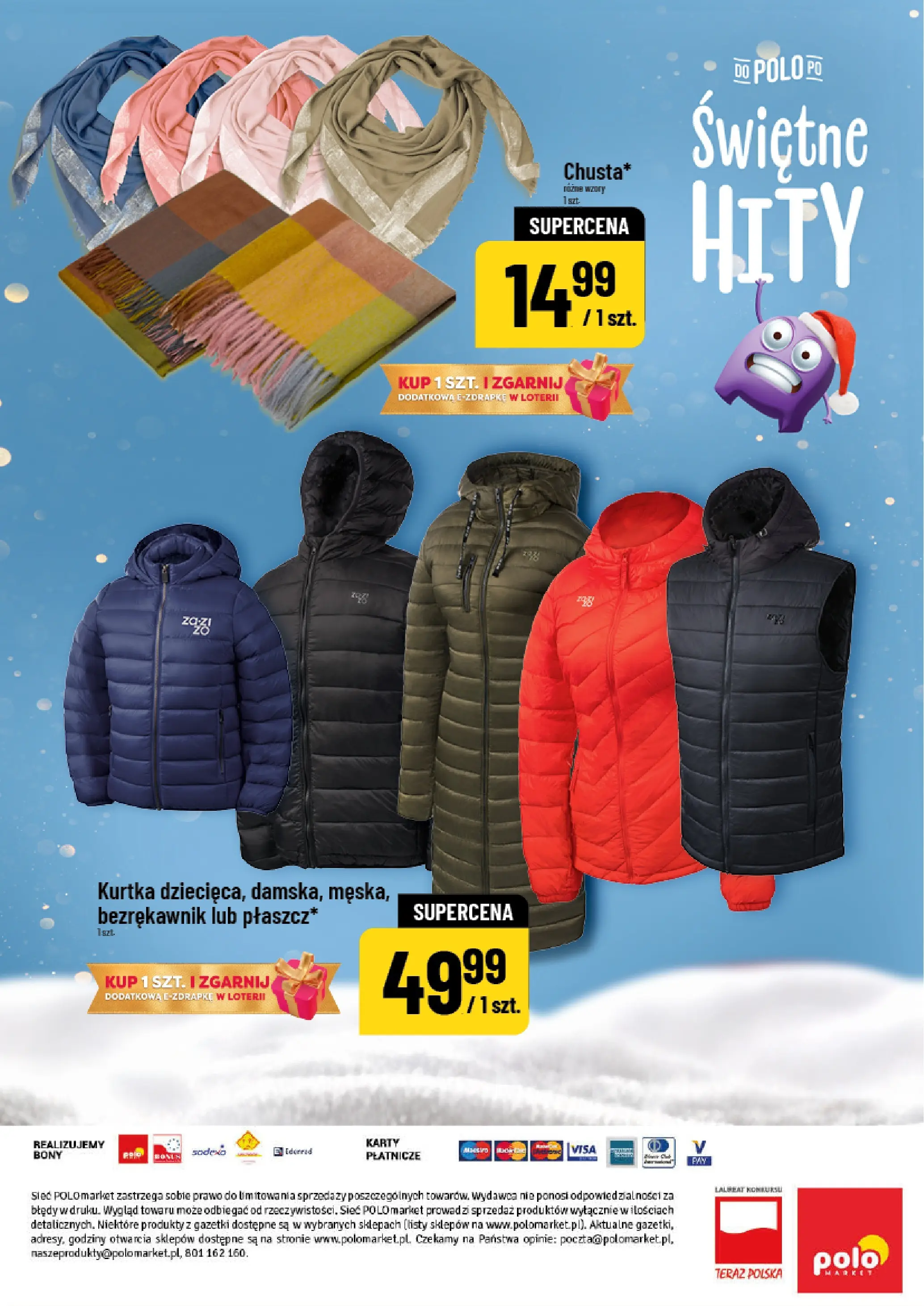Nowa POLOmarket gazetka od jutra 03.12.2025 (PDF) | Strona: 14 | Produkty: Bezrękawnik, Kurtka
