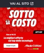 Media World SOTTOCOSTO da MediaWorld! - al 14.12.2025