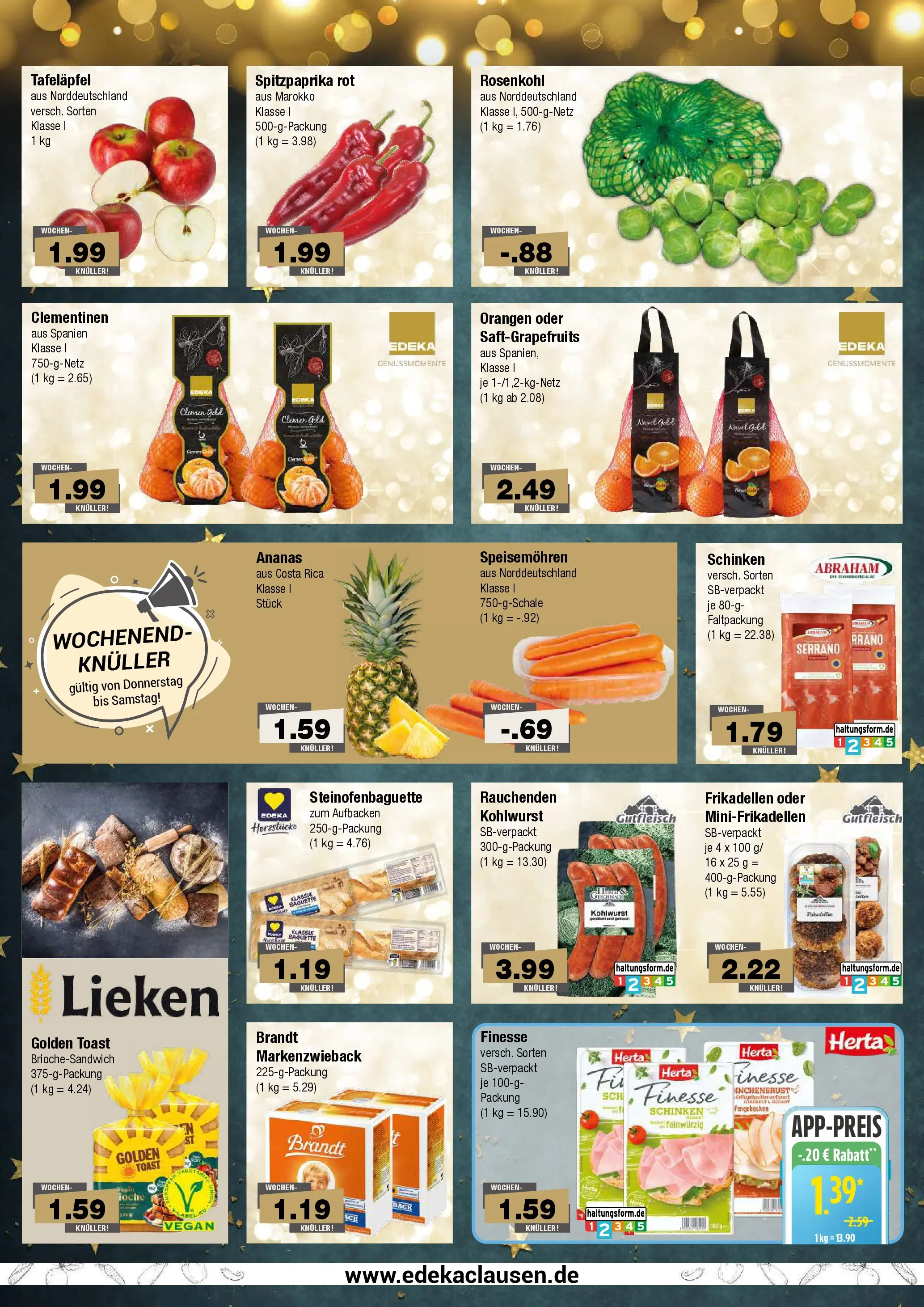 Edeka prospekt Hamburg	 (ab 07.12.2025) » Angebote Online | Seite: 2 | Produkte: Toast, Baguette, Orangen, Ananas