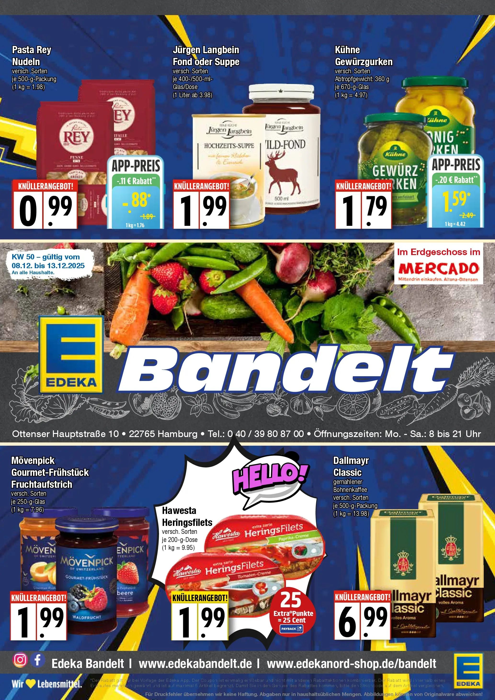 Edeka prospekt Hamburg	 (ab 07.12.2025) » Angebote Online | Seite: 1 | Produkte: Dallmayr, Paprika, Pasta, Uhr
