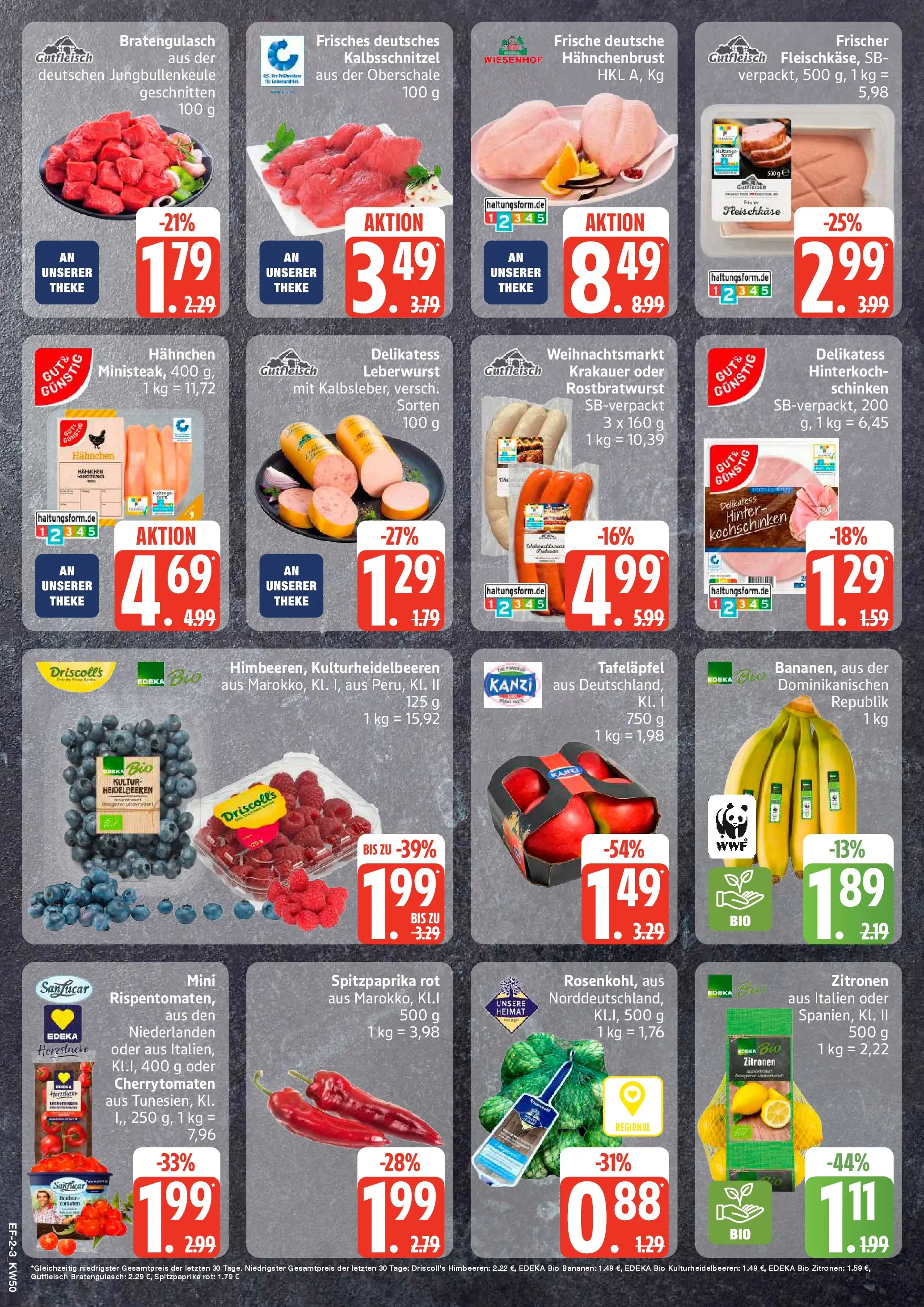 Edeka prospekt Schellhorn	 (ab 07.12.2025) » Angebote Online | Seite: 2 | Produkte: Himbeeren, Bananen, Heidelbeeren, Hahnchenbrust