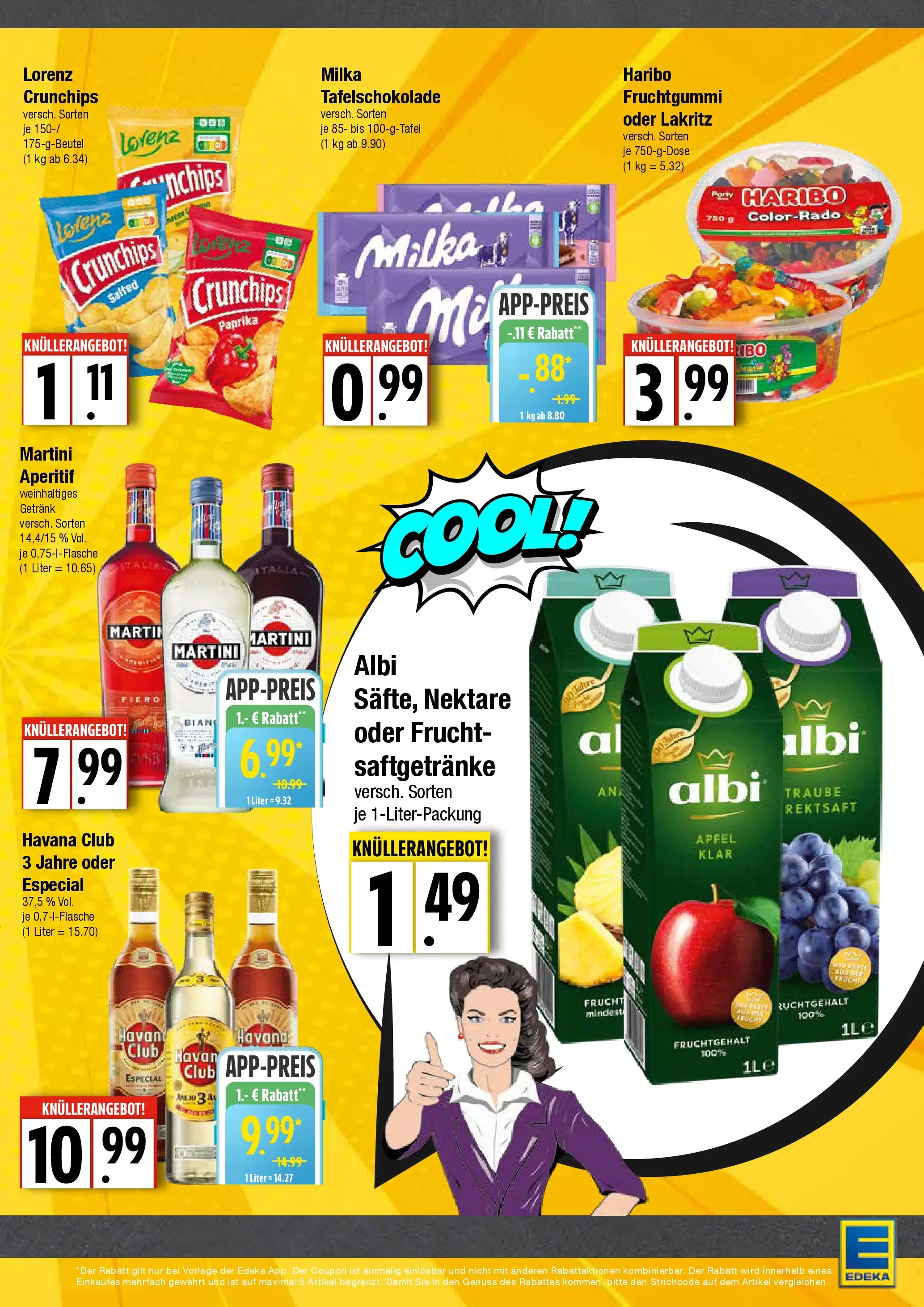 Edeka prospekt Hamburg	 (ab 07.12.2025) » Angebote Online | Seite: 7 | Produkte: Martini, Rum, Milka, Chips