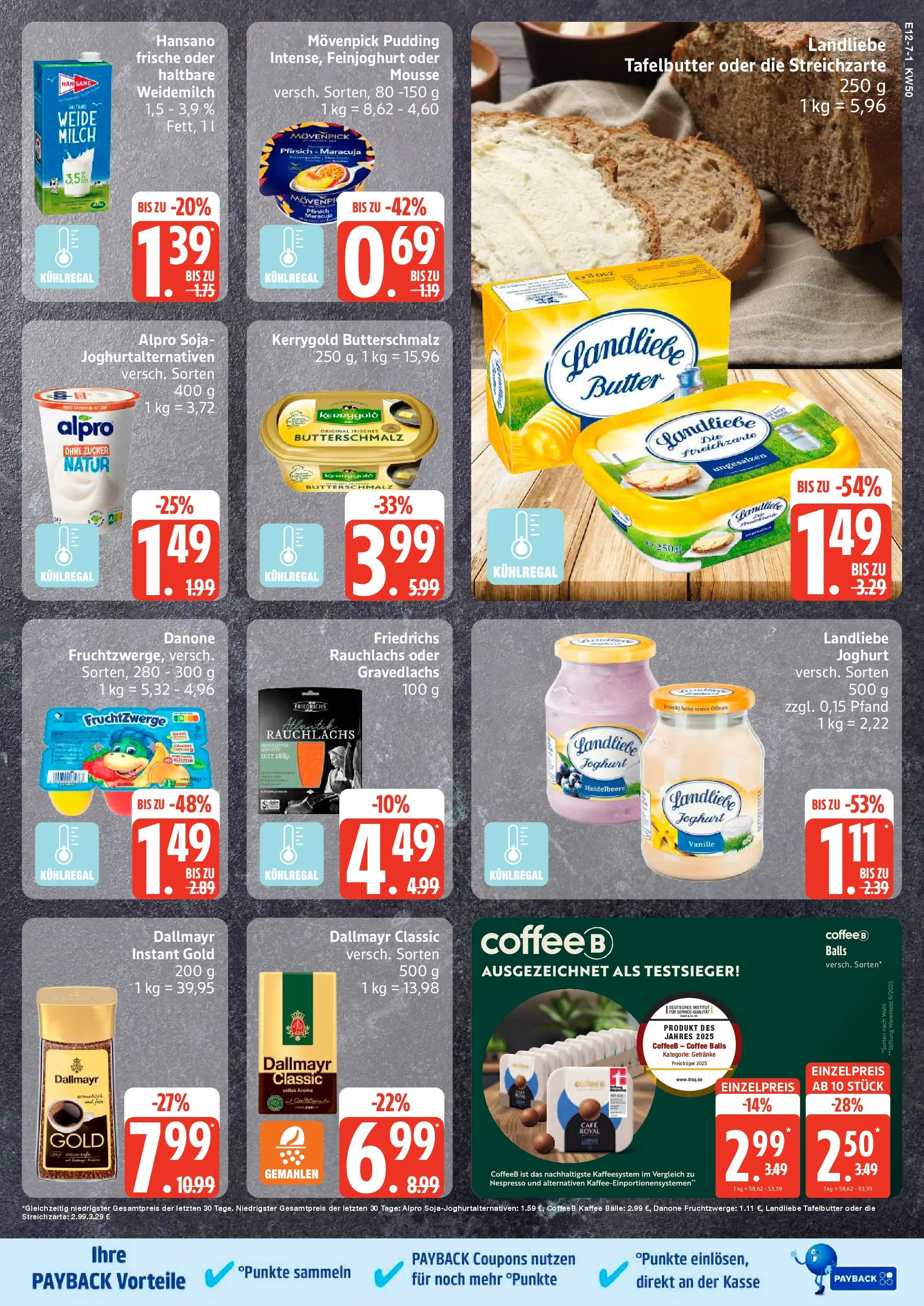 Edeka prospekt Sterup	 (ab 07.12.2025) » Angebote Online | Seite: 7 | Produkte: Fruchtzwerge, Pudding, Dallmayr, Pfirsich
