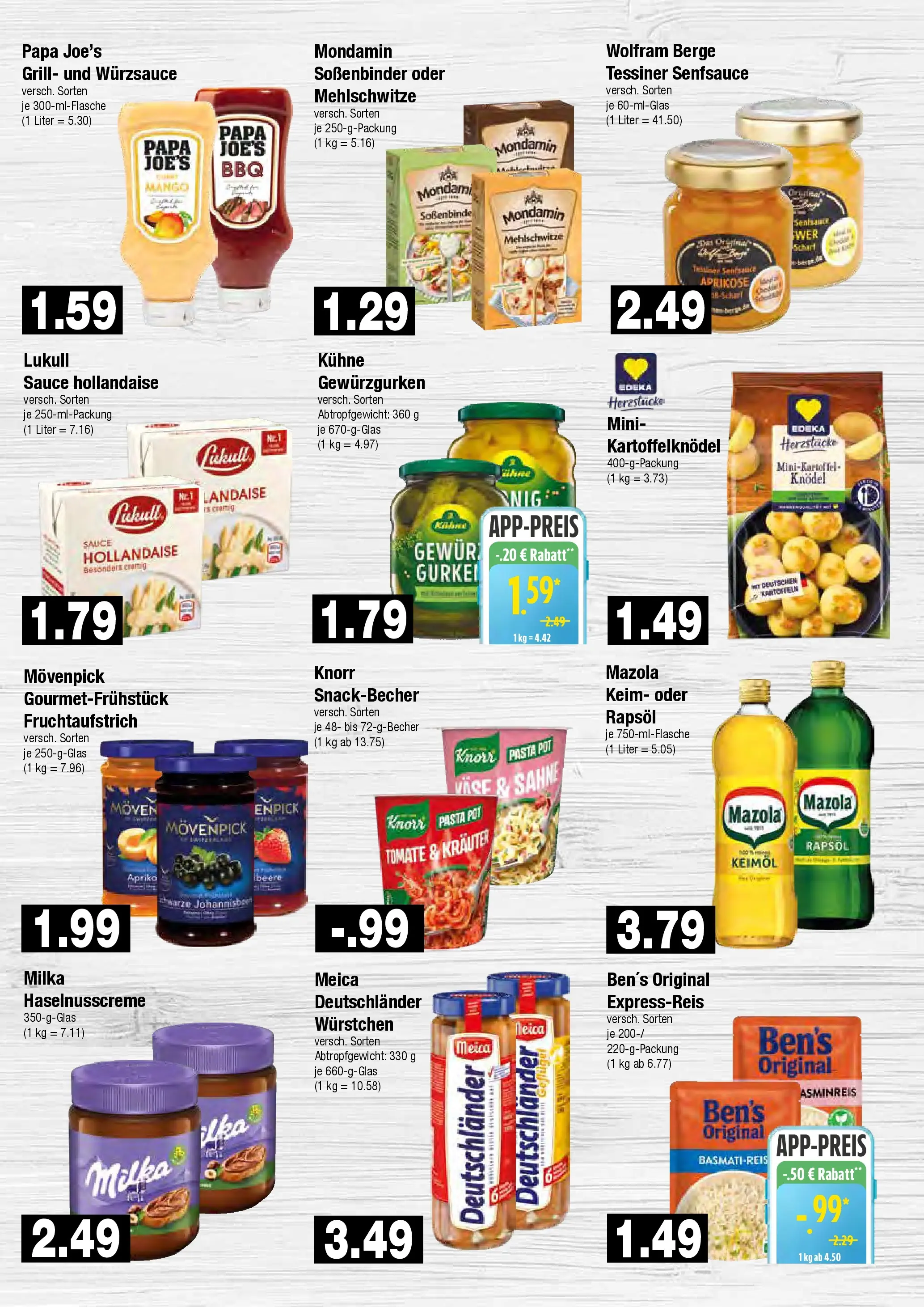 Edeka prospekt Hamburg	 (ab 07.12.2025) » Angebote Online | Seite: 5 | Produkte: Basmatireis, Knorr, Mango, Sahne