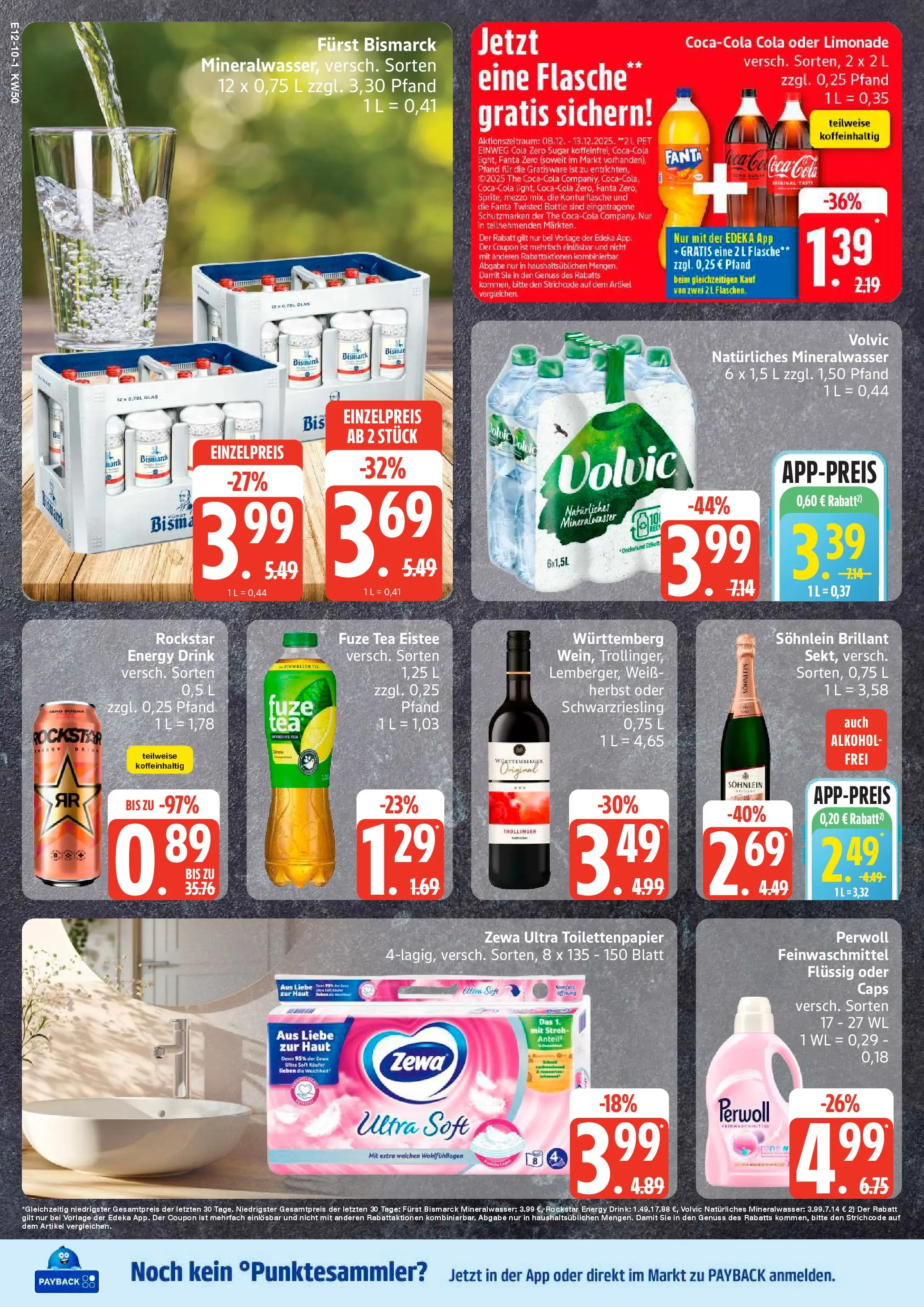 Edeka prospekt Sterup	 (ab 07.12.2025) » Angebote Online | Seite: 10 | Produkte: Energy, Zewa, Limonade, Toilettenpapier