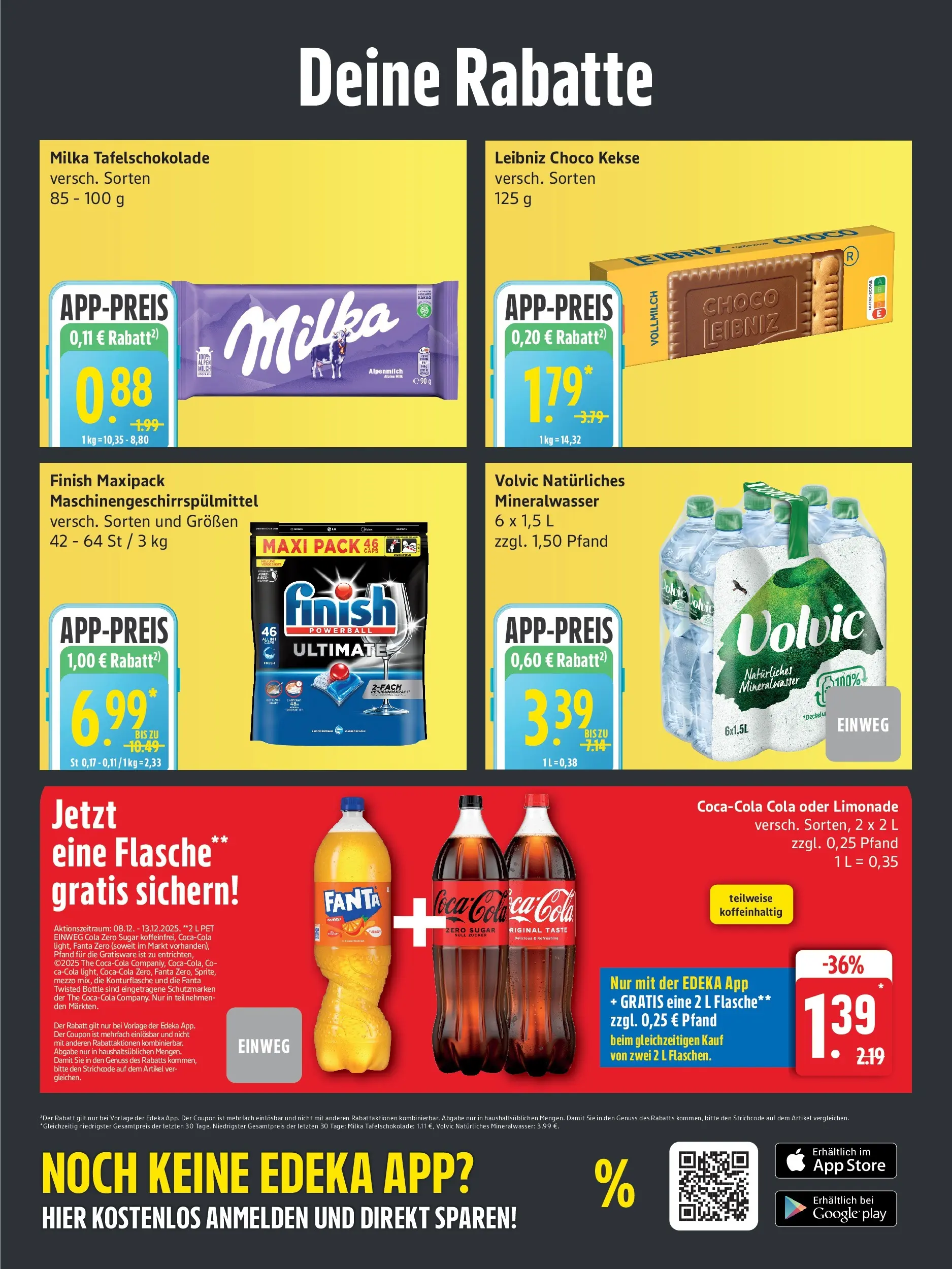 Edeka prospekt Neu Wulmstorf	 (ab 07.12.2025) » Angebote Online | Seite: 4 | Produkte: Cola, Mineralwasser, Volvic, Kekse