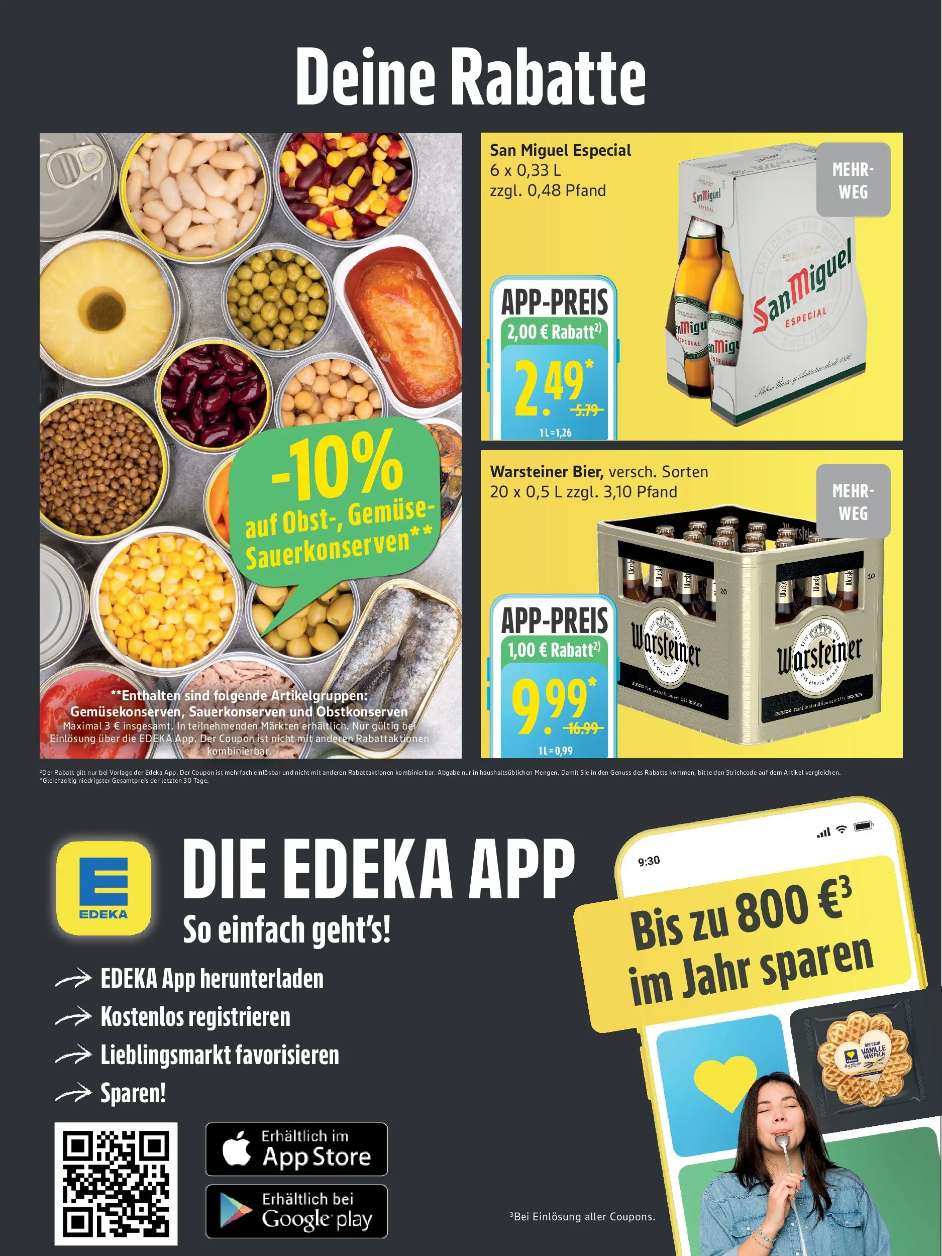Edeka prospekt Rostock	 (ab 07.12.2025) » Angebote Online | Seite: 6 | Produkte: Gemüse, Warsteiner
