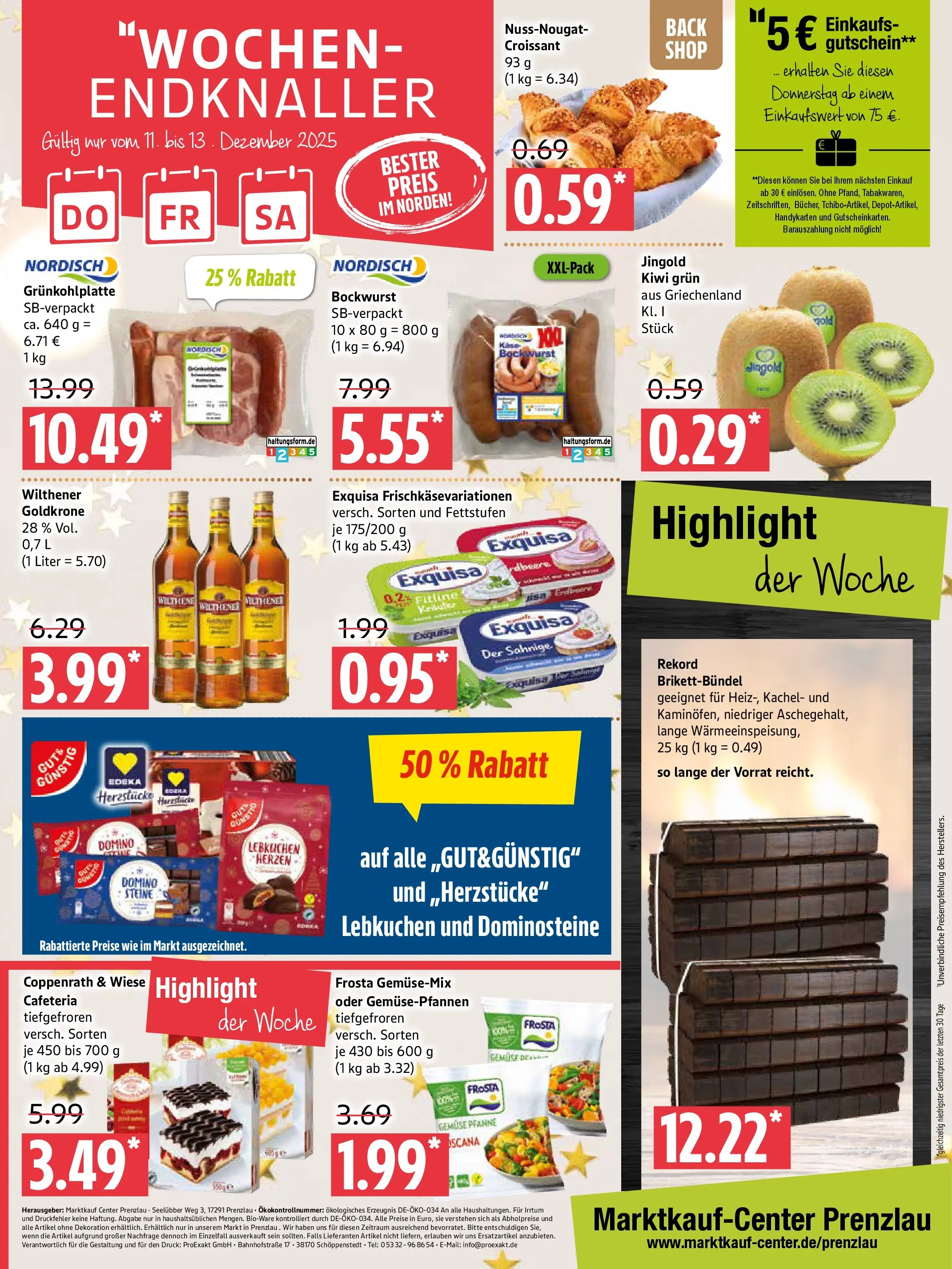 Marktkauf - Marktkauf: Wochenangebote (ab 08.12.2025) » Angebote online | Seite: 16 | Produkte: Bockwurst, Croissant, Exquisa, Kiwi