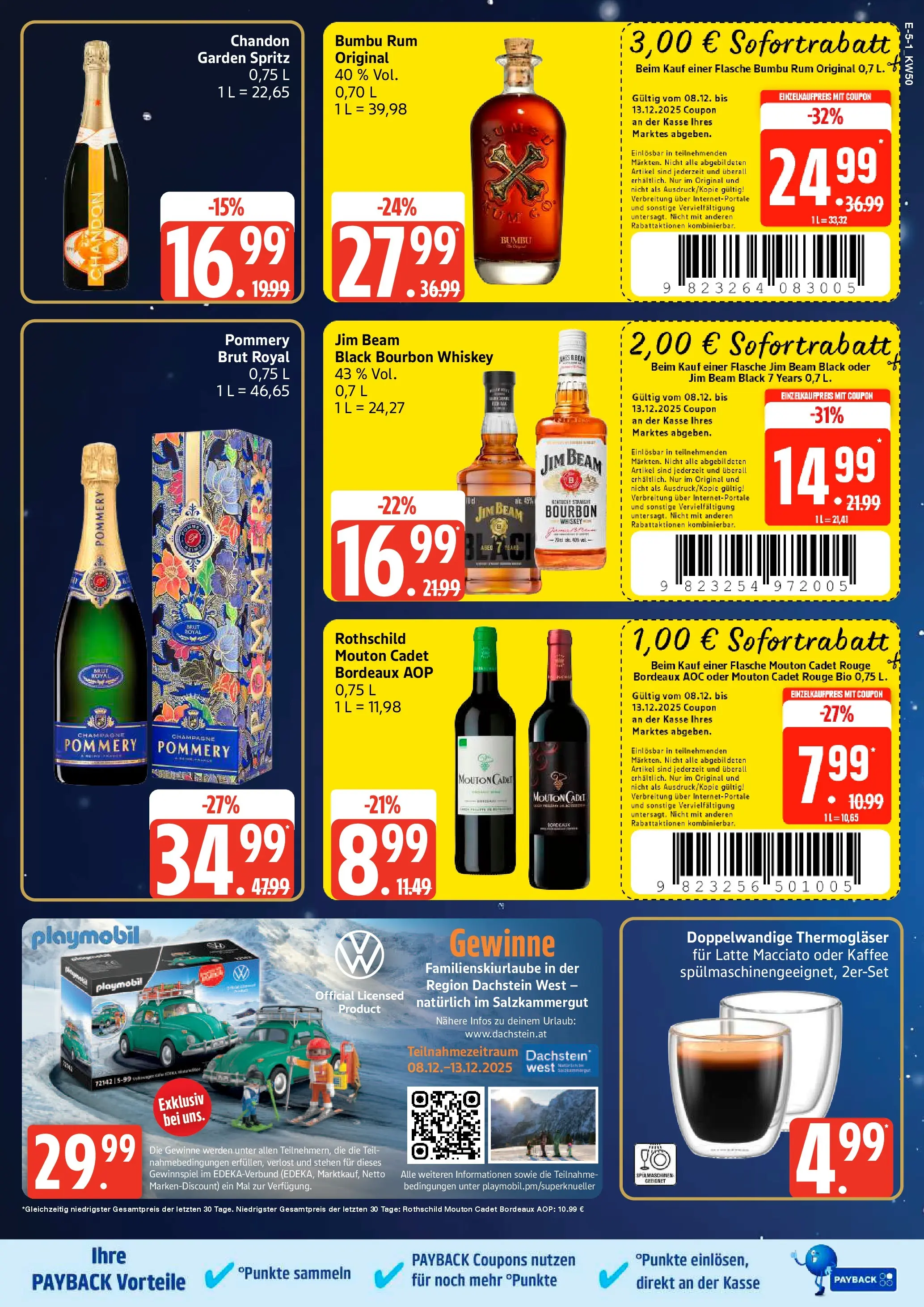 Edeka prospekt Bad Schwartau	 (ab 07.12.2025) » Angebote Online | Seite: 5 | Produkte: Jim beam, Rum, Rouge, Whiskey