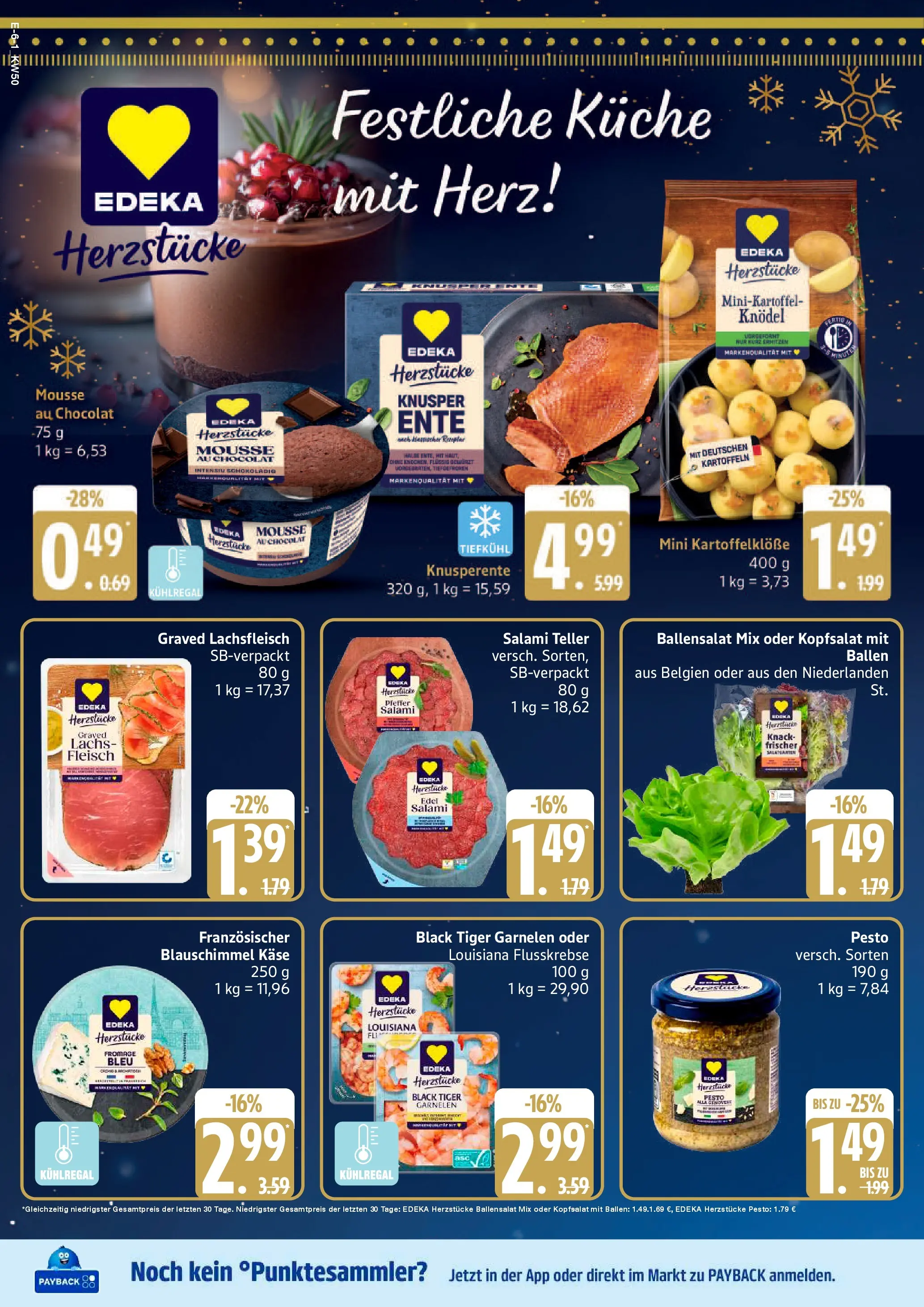 Edeka prospekt Bad Schwartau	 (ab 07.12.2025) » Angebote Online | Seite: 6 | Produkte: Küche, Kartoffeln, Pfeffer, Tiger garnelen