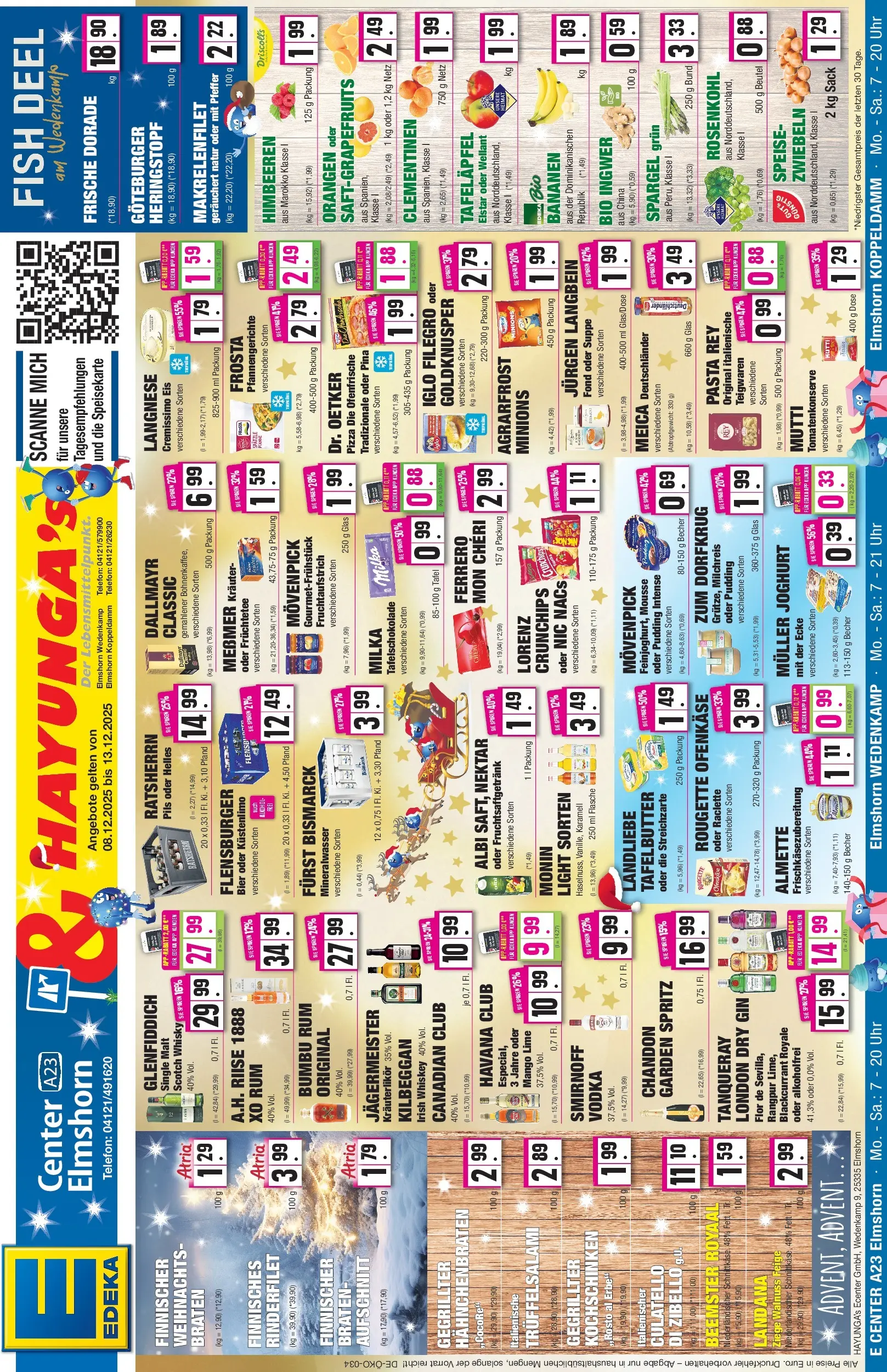 Edeka prospekt Elmshorn	 (ab 07.12.2025) » Angebote Online | Seite: 1 | Produkte: Dorade, Bier, Jägermeister, Uhr