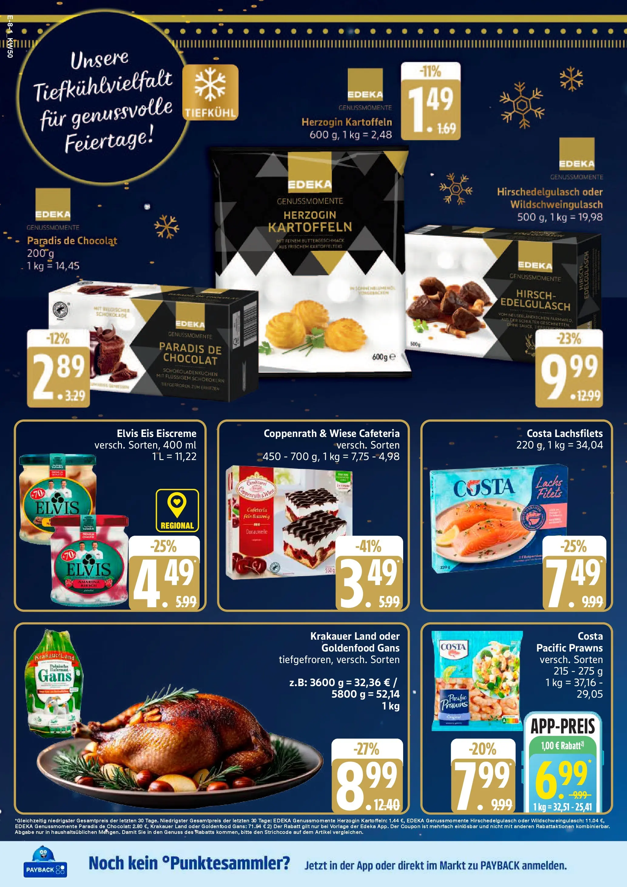 Edeka prospekt Bad Schwartau	 (ab 07.12.2025) » Angebote Online | Seite: 8 | Produkte: Schokolade, Eiscreme, Kartoffeln, Eis