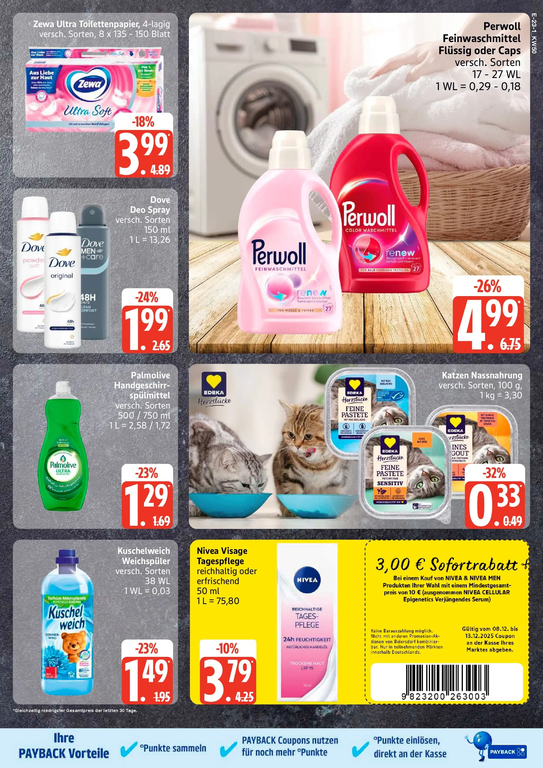 Edeka prospekt Bad Schwartau	 (ab 07.12.2025) » Angebote Online | Seite: 27 | Produkte: Perwoll, Zewa, Waschmittel, Reis