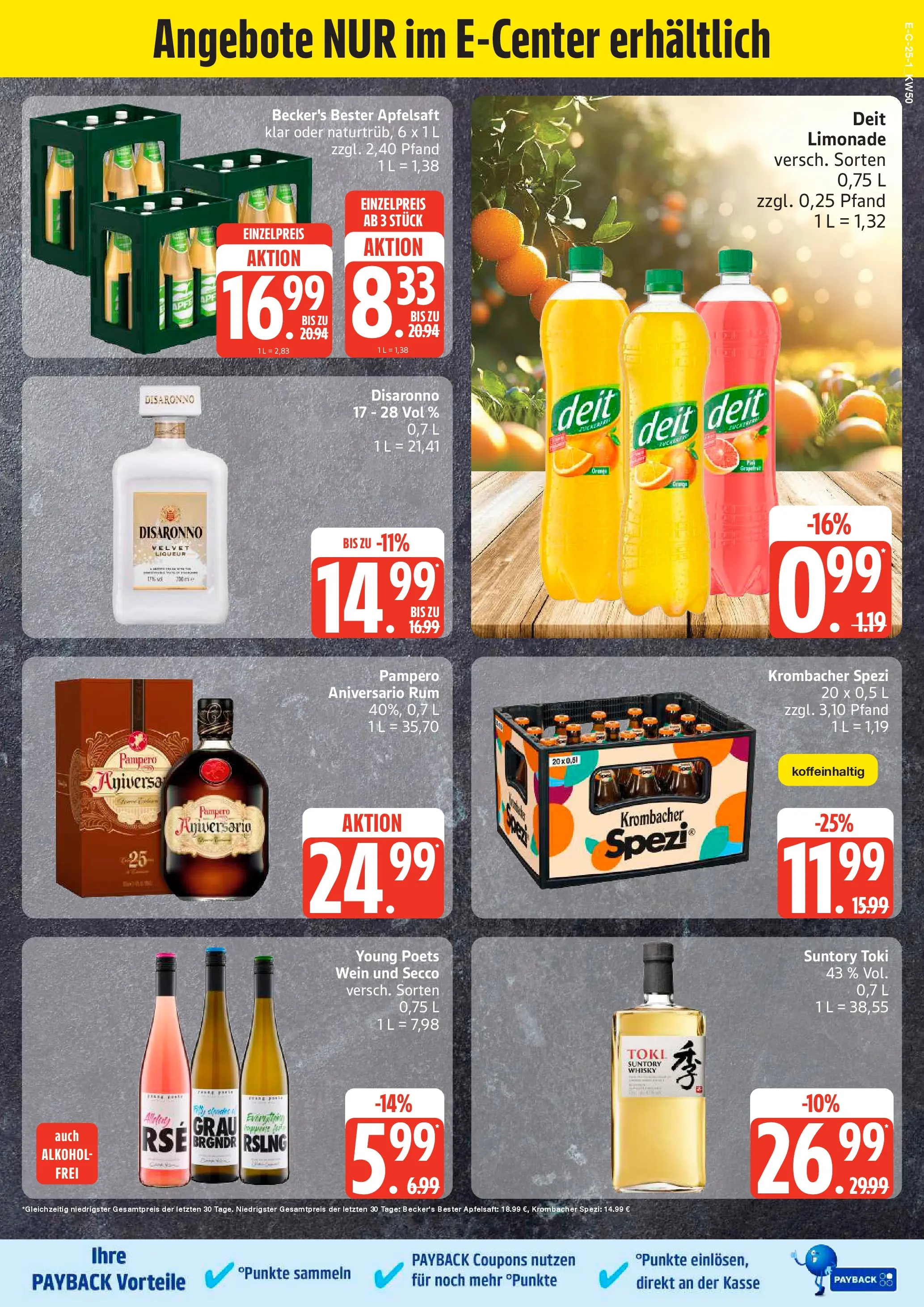 Edeka prospekt Kiel	 (ab 07.12.2025) » Angebote Online | Seite: 25 | Produkte: Whisky, Limonade, Apfelsaft, Krombacher