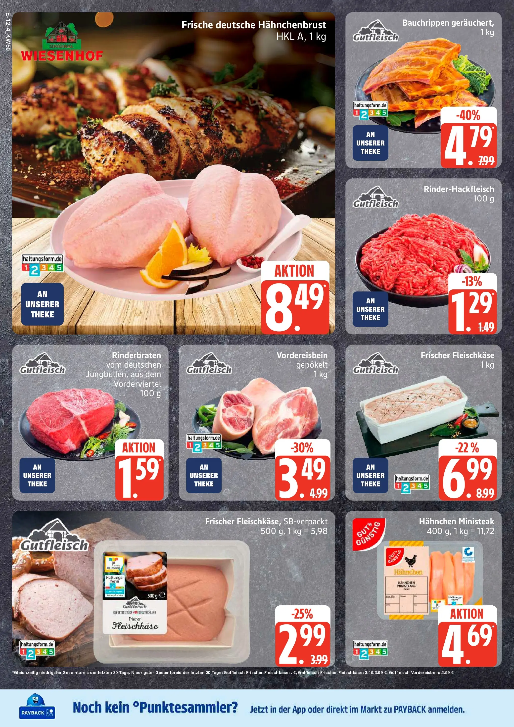 Edeka prospekt Rostock	 (ab 07.12.2025) » Angebote Online | Seite: 14 | Produkte: Rinderbraten, Hahnchen, Theke, Hahnchenbrust
