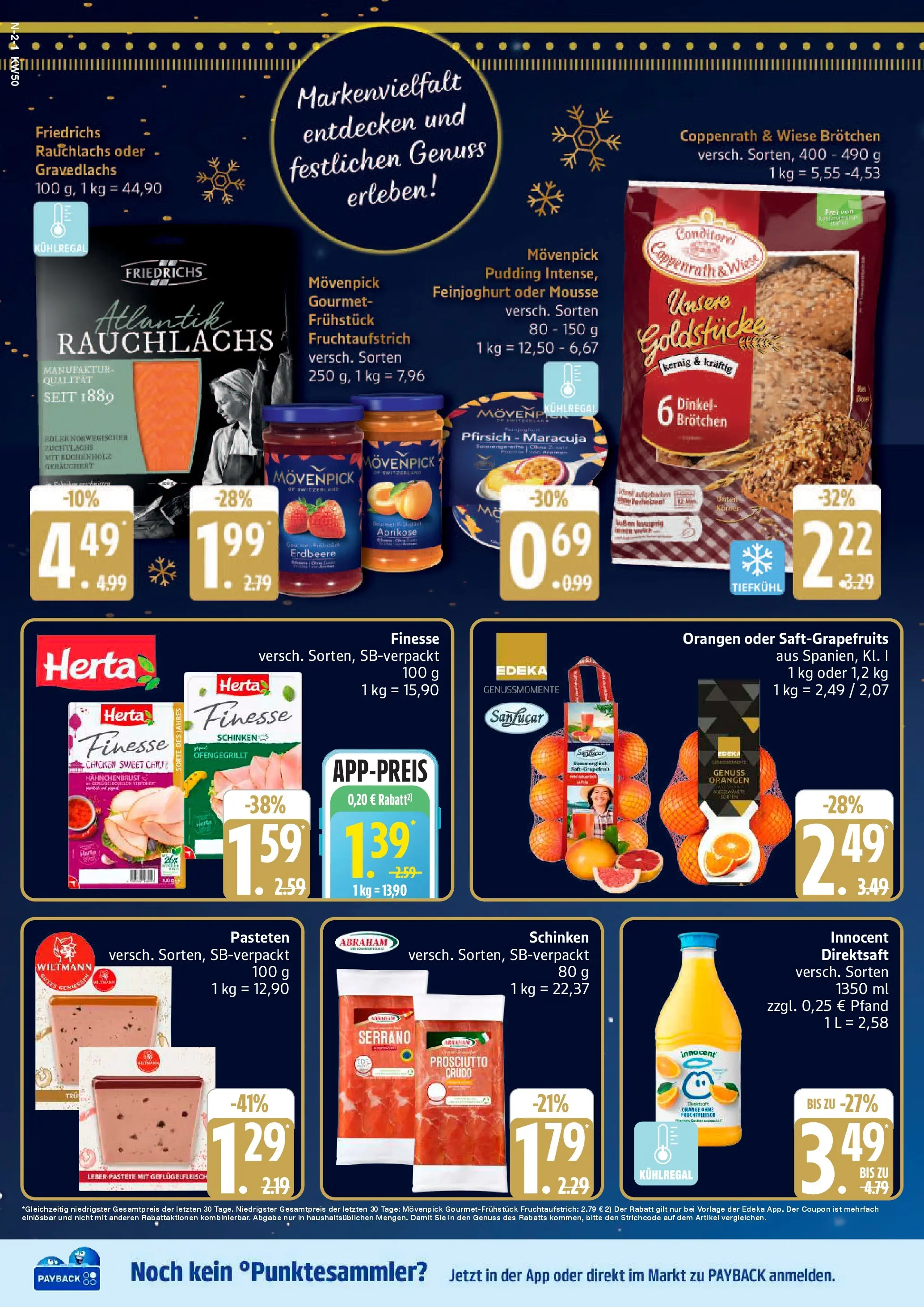 Edeka prospekt Cuxhaven	 (ab 07.12.2025) » Angebote Online | Seite: 2 | Produkte: Pfirsich, Schinken, Herta finesse, Hahnchenbrust