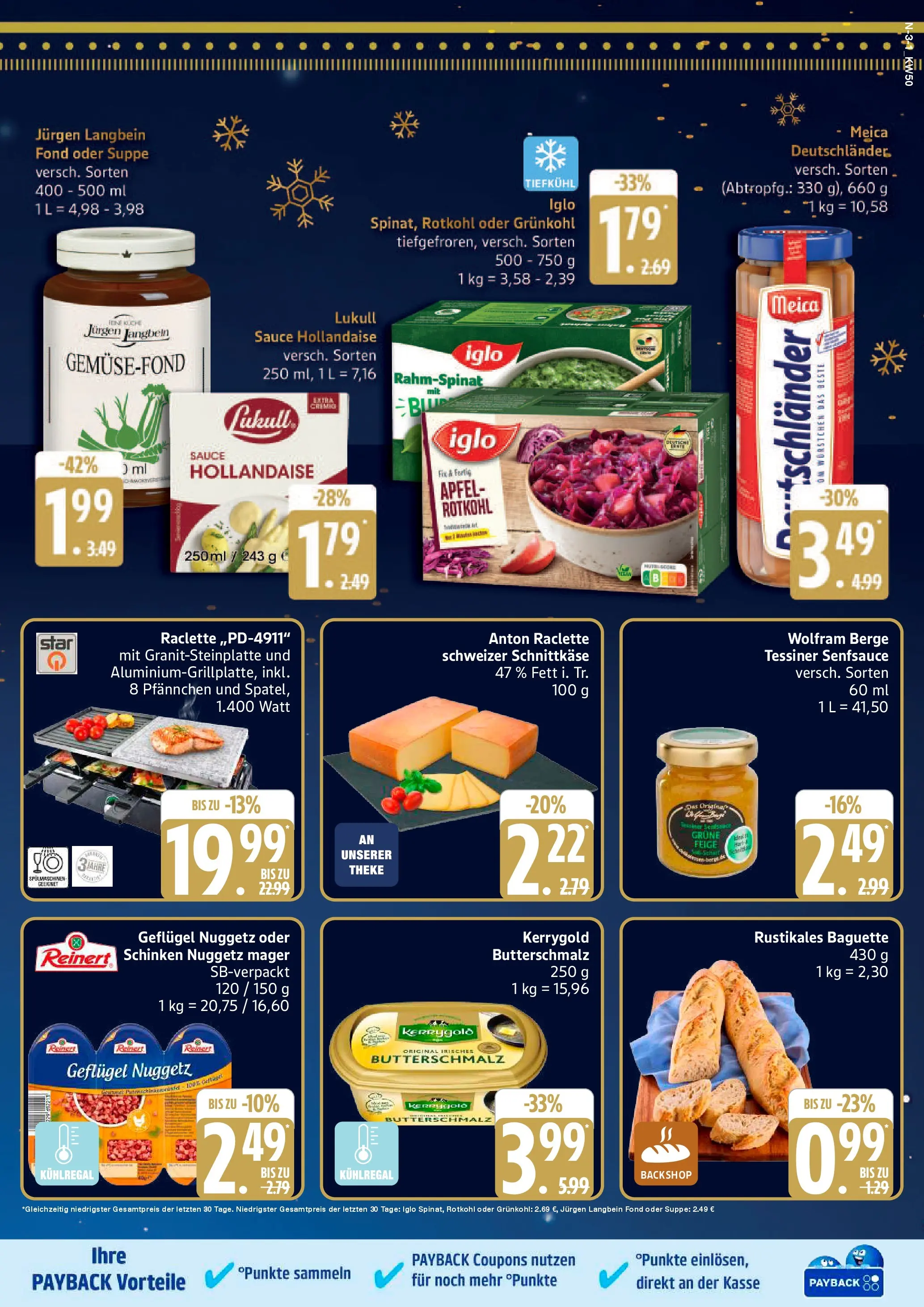 Edeka prospekt Cuxhaven	 (ab 07.12.2025) » Angebote Online | Seite: 3 | Produkte: Grill, Butter, Iglo, Baguette