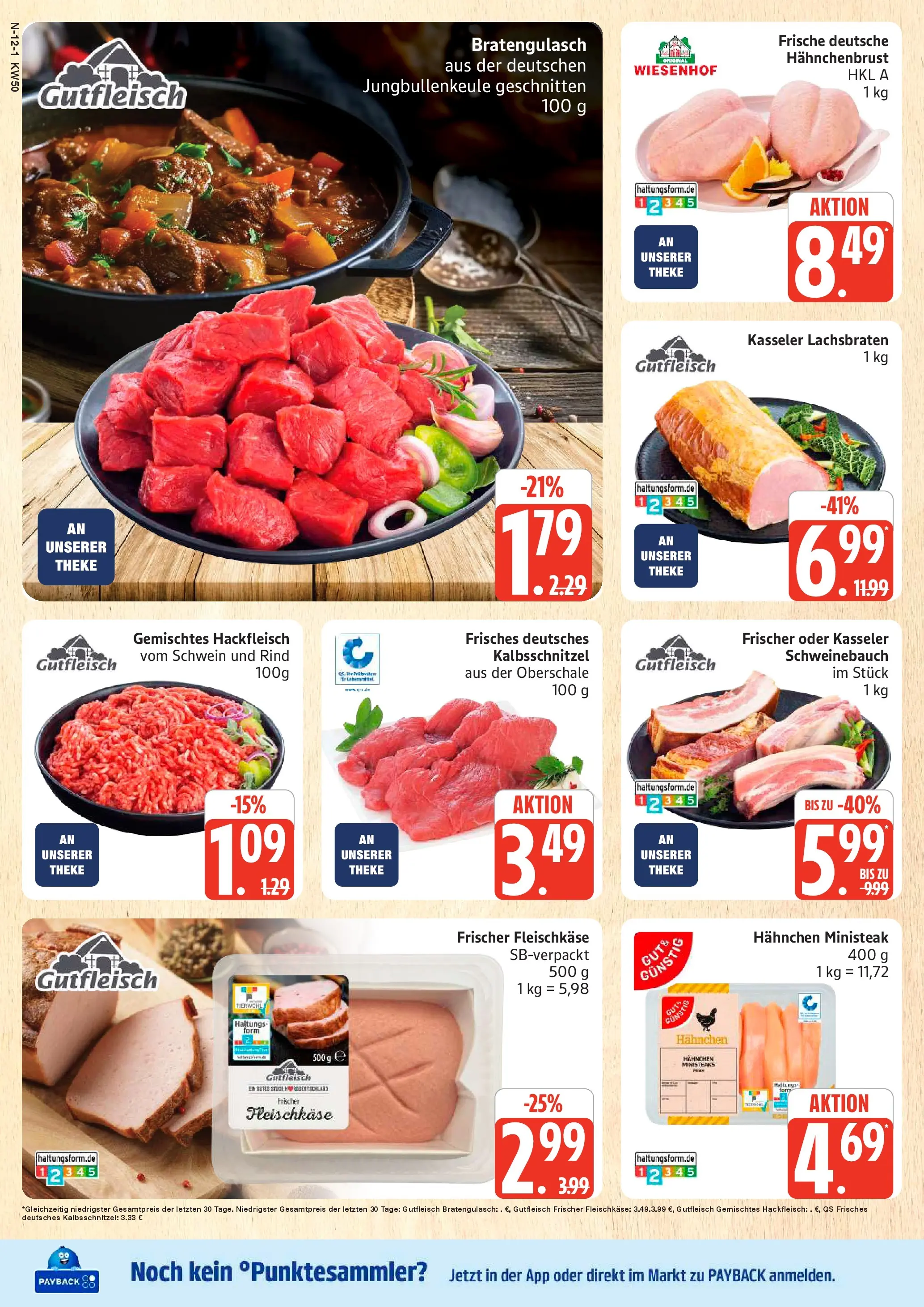 Edeka prospekt Cuxhaven	 (ab 07.12.2025) » Angebote Online | Seite: 12 | Produkte: Hahnchen, Theke, Hackfleisch, Hahnchenbrust