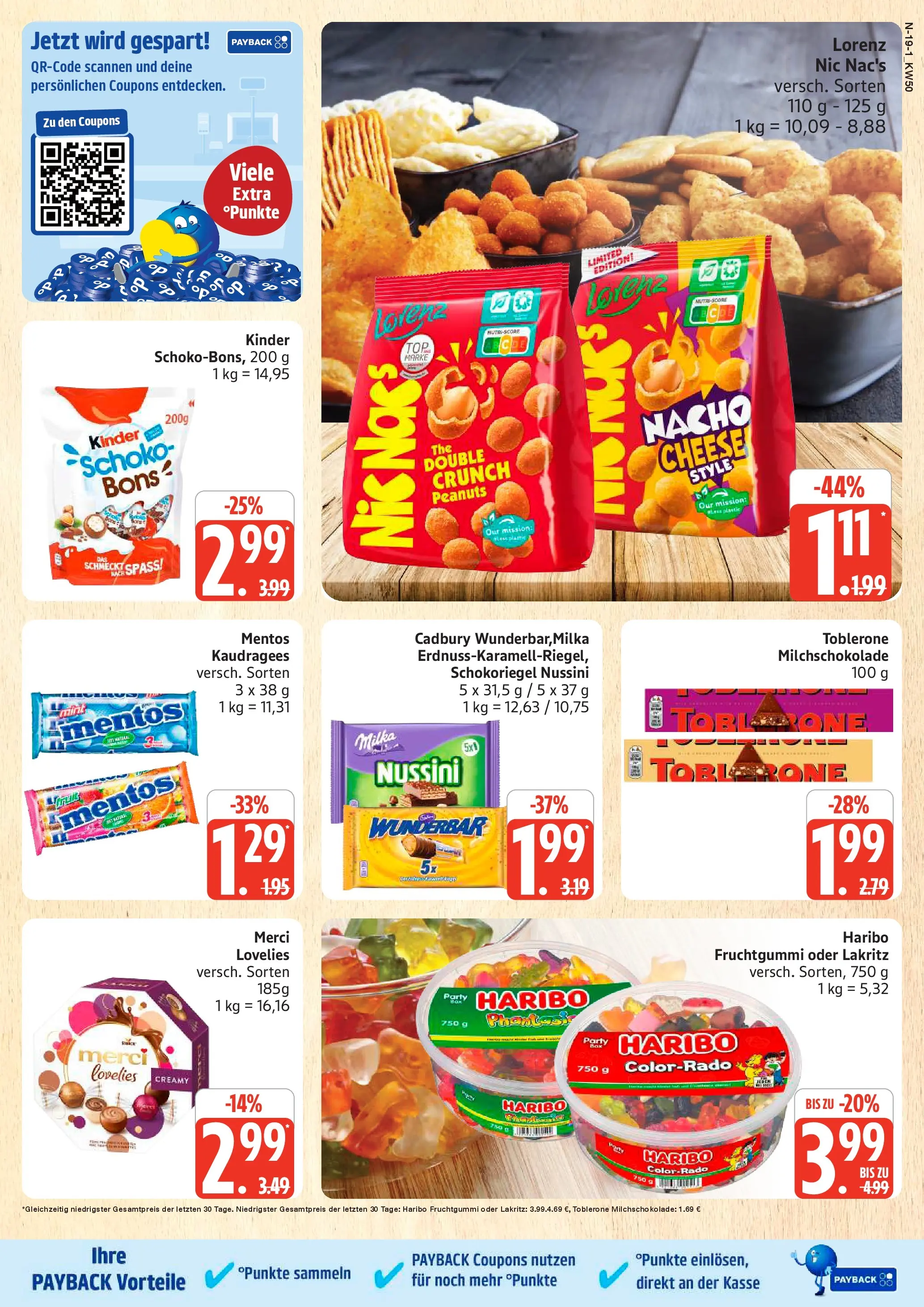 Edeka prospekt Cuxhaven	 (ab 07.12.2025) » Angebote Online | Seite: 19 | Produkte: Merci, Haribo, Milka